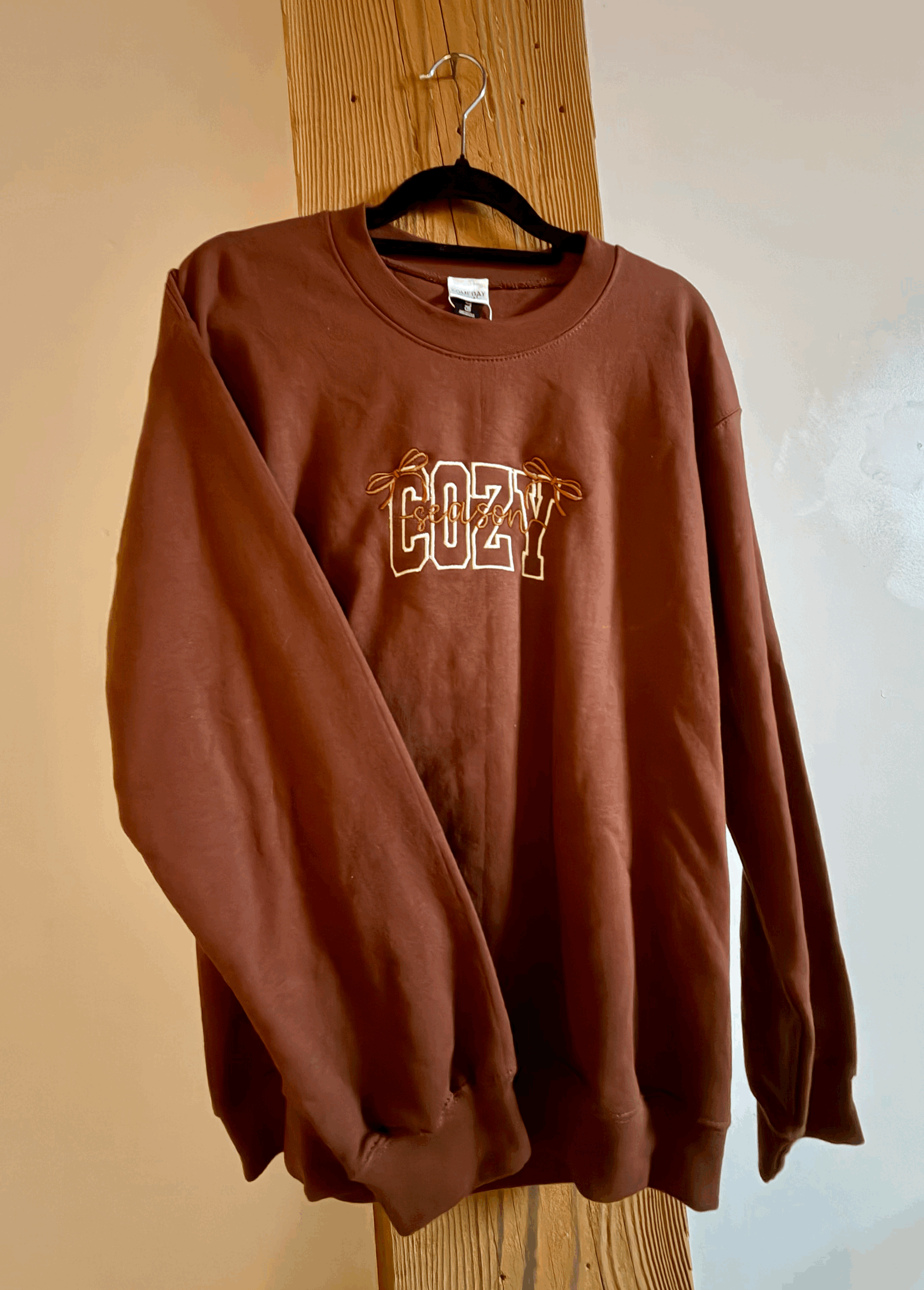 Cozy Season Embroidered Crewneck