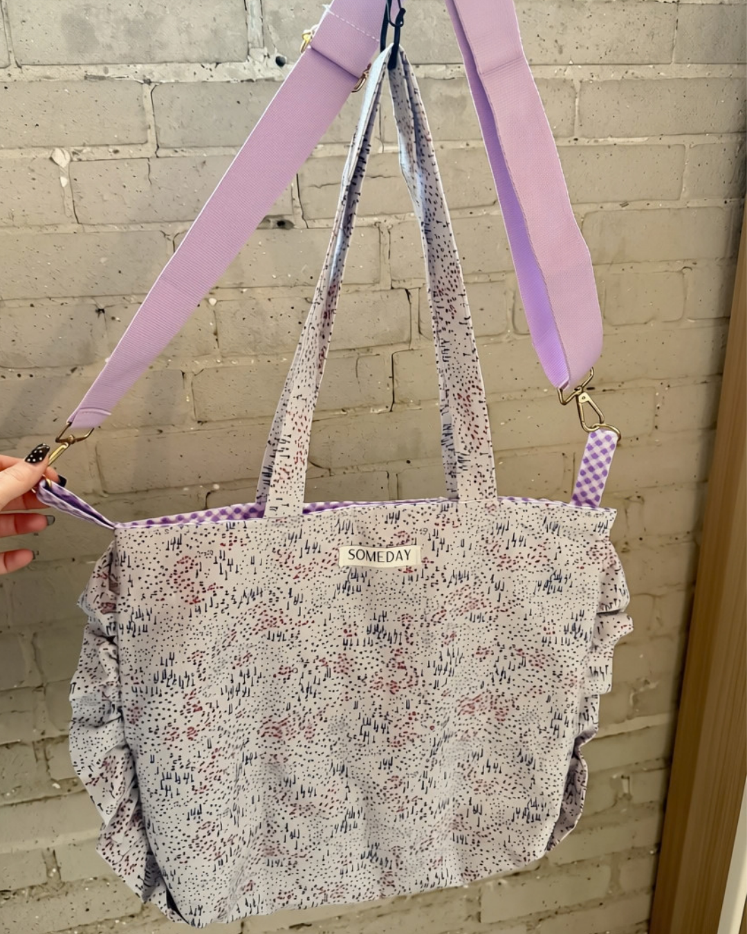 Mini Shroom Weekender Tote Bag with Removable Strap