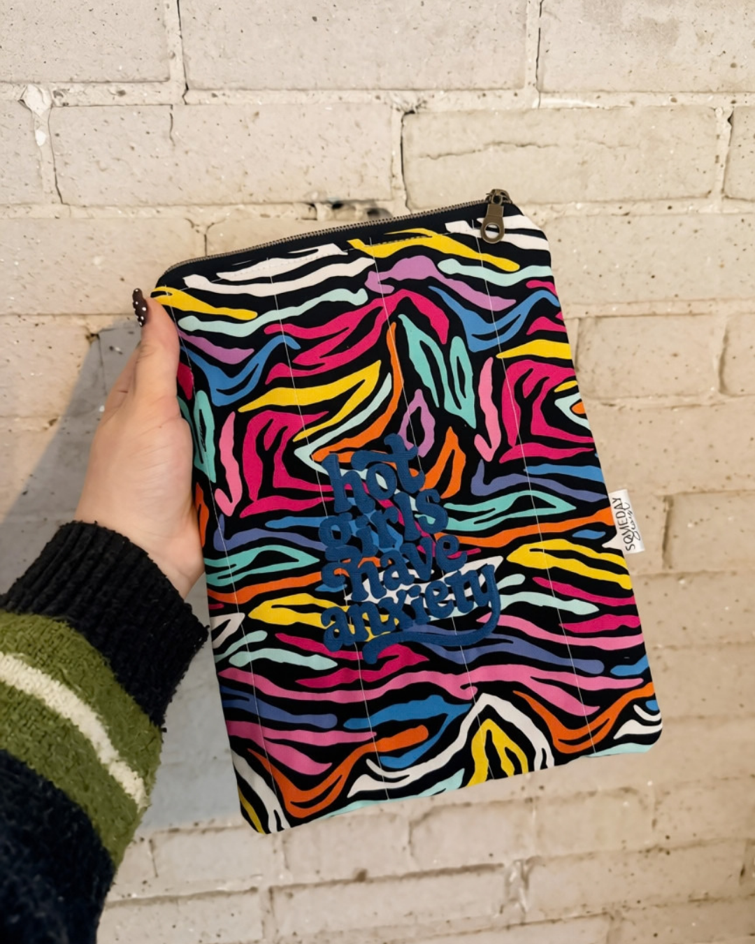 Large Hot Girls Have Anxiety E-Reader Sleeve