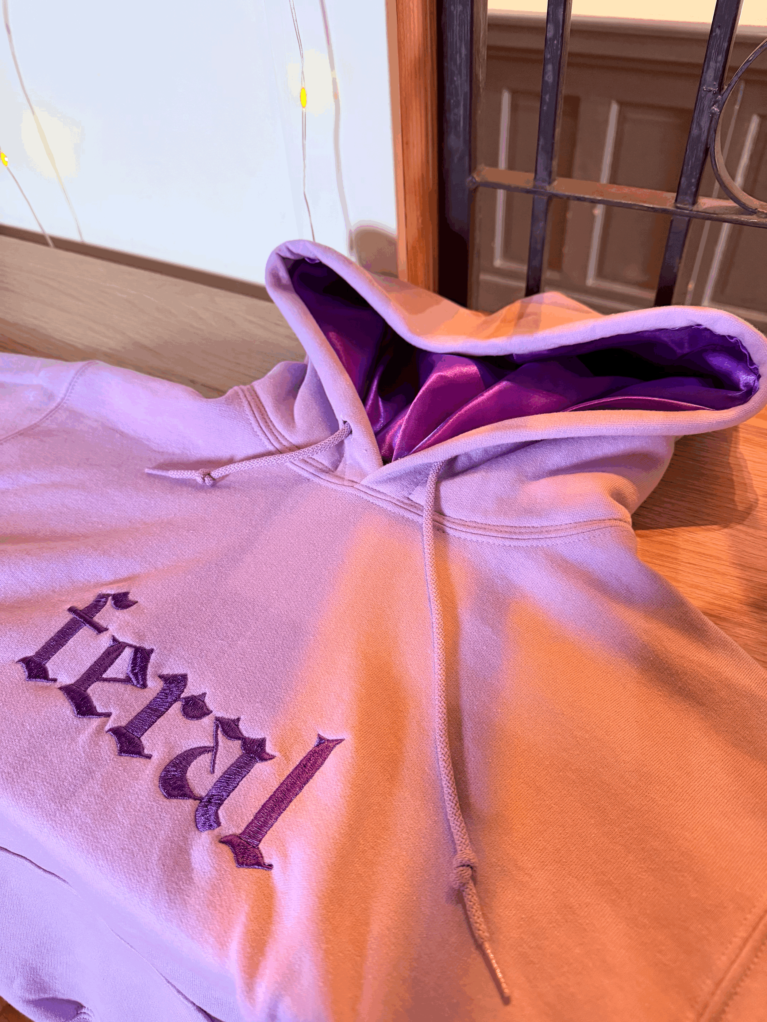 Orchid Feral Satin Lined Hoodie