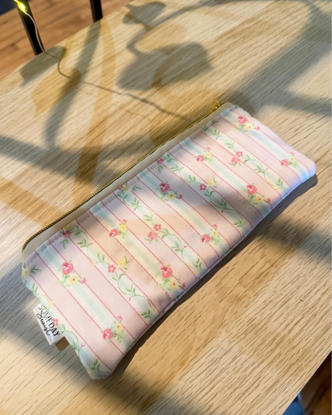 Vintage Rose Pencil/Glasses Case