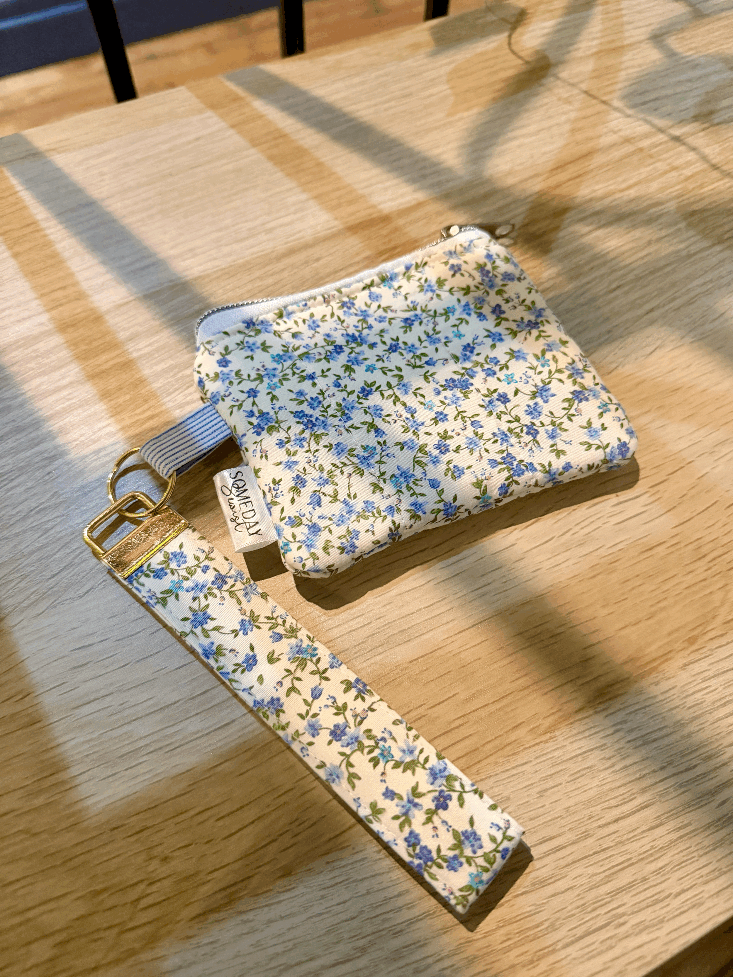 Wildflower Money Pouch and Wristlet Set