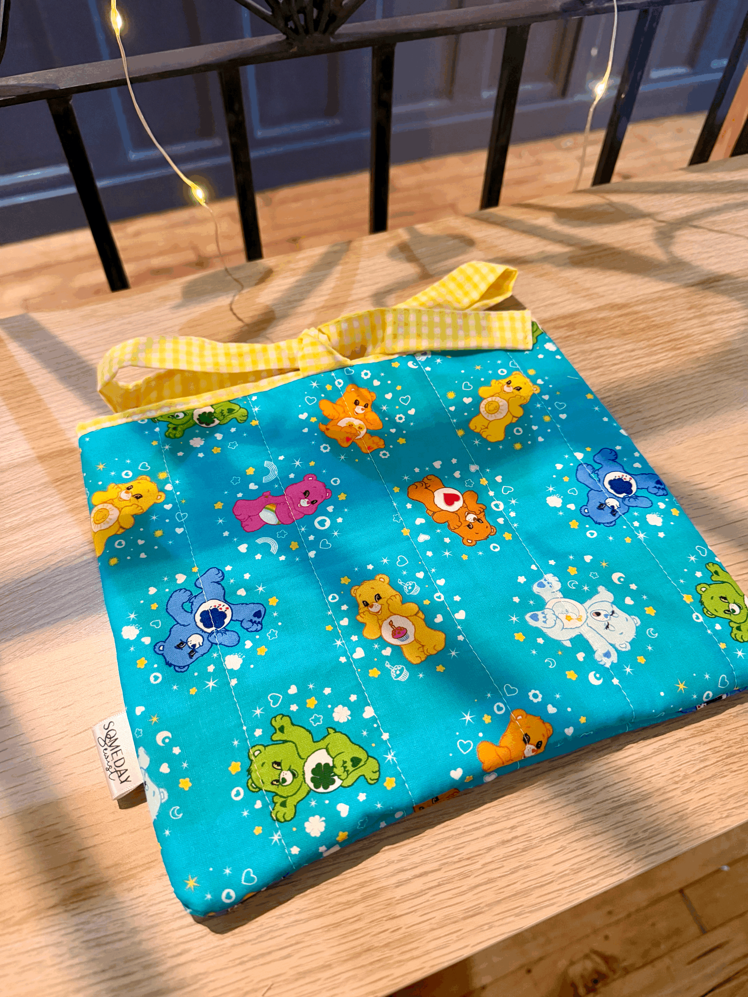 Blue Care Bears Ribbon Enclosure Book Sleeve