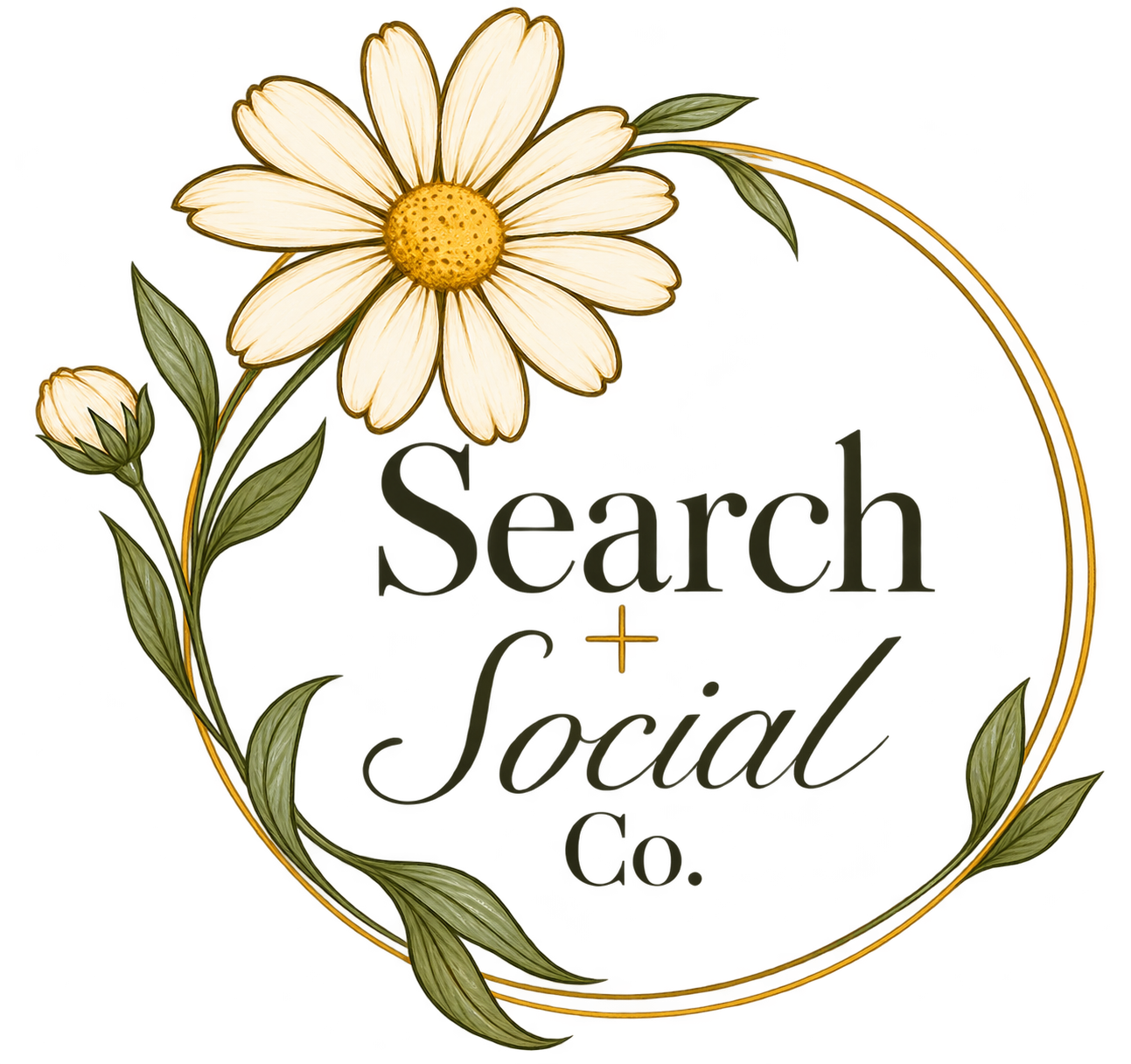 Search + Social Co. logo. To learn more about SEO & social media marketing in Michigan, explore my services here.