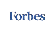 Forbes logo in blue text on a white background.