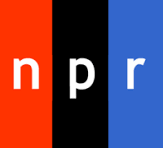 The NPR logo featuring bold letters 'n', 'p', and 'r' in white on red, black, and blue vertical stripes.