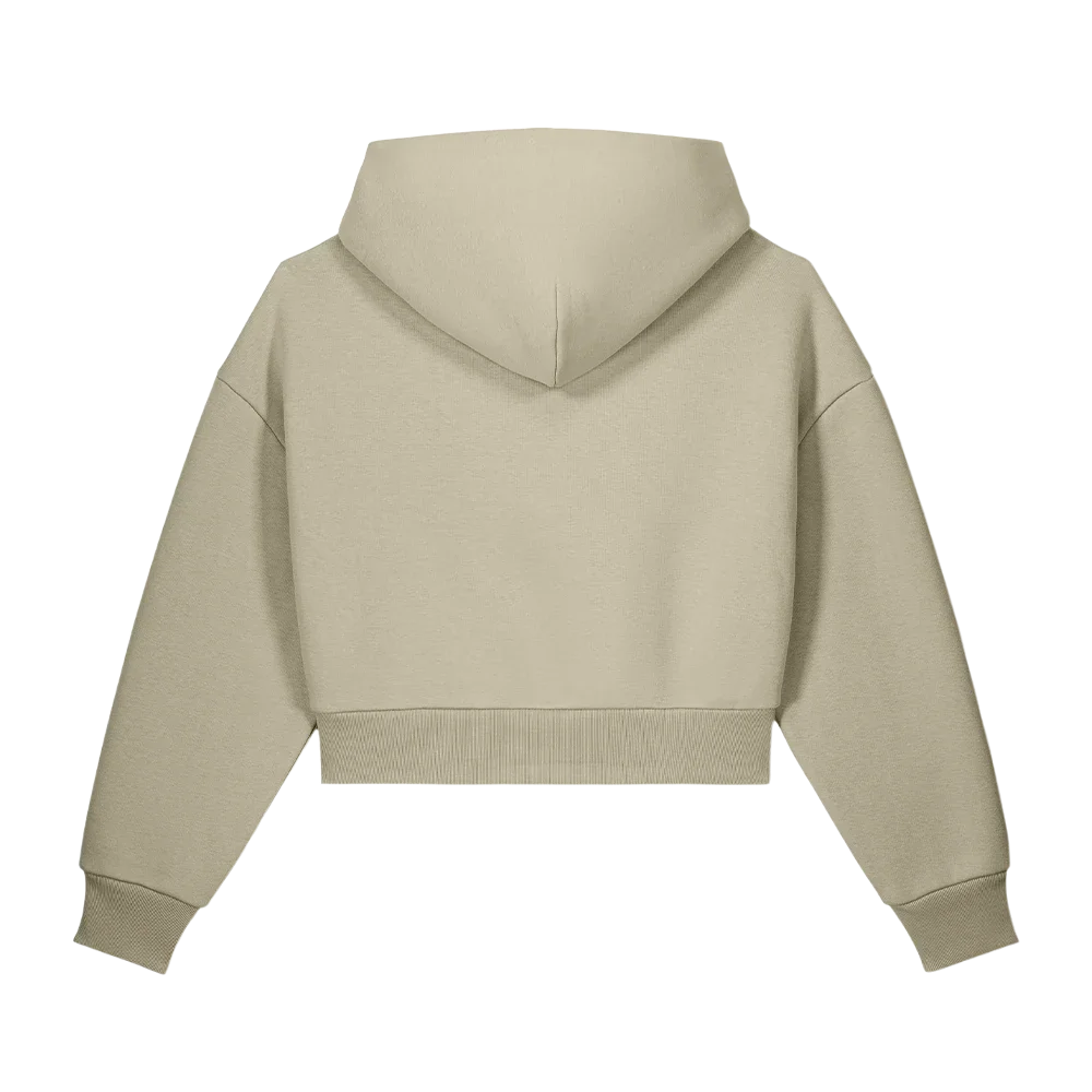 SOLAZ Terrace Zip in Stone, back view; supplier digital mockup.
