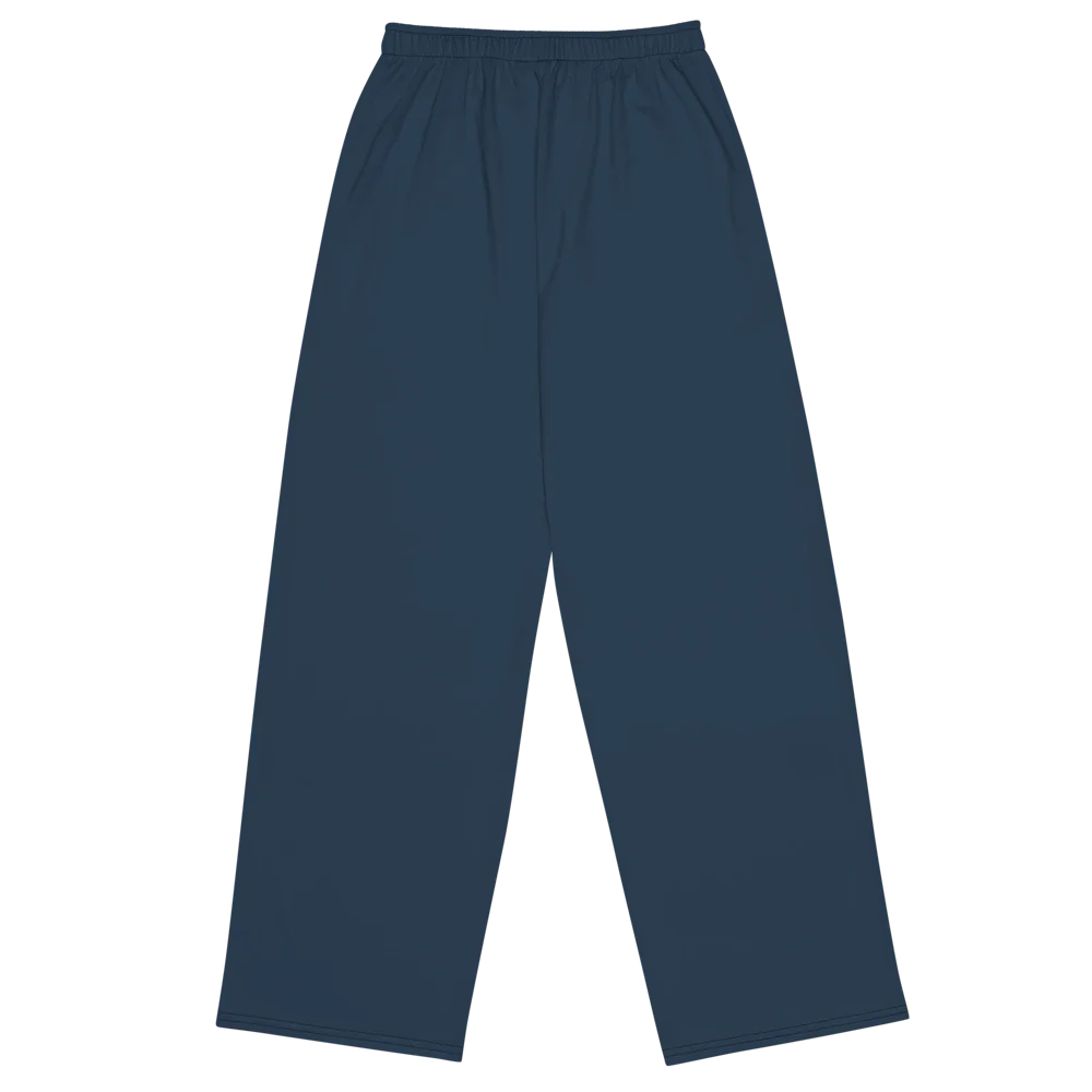 SOLAZ Slow Sunday Pant in Navy, back view; supplier digital mockup.