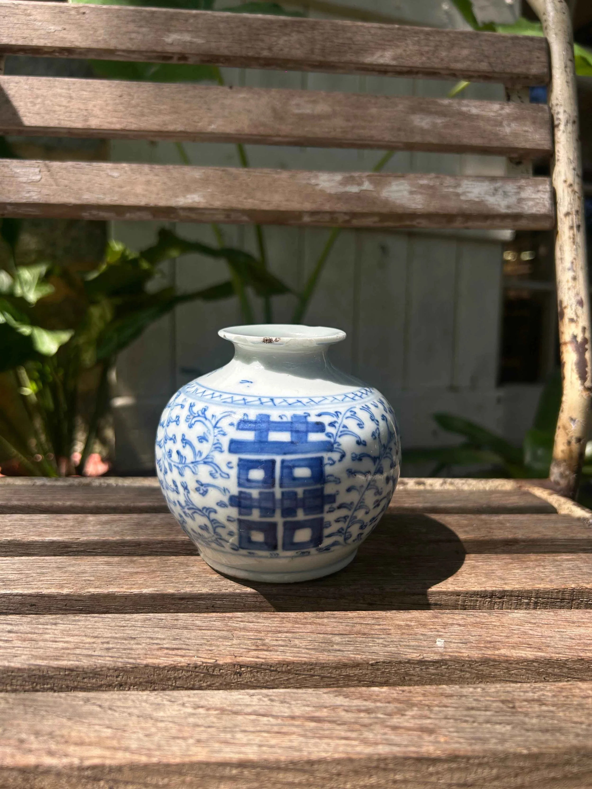 清代小青花雙囍罐｜Qing Dynasty Chinese Blue and White Porcelain
