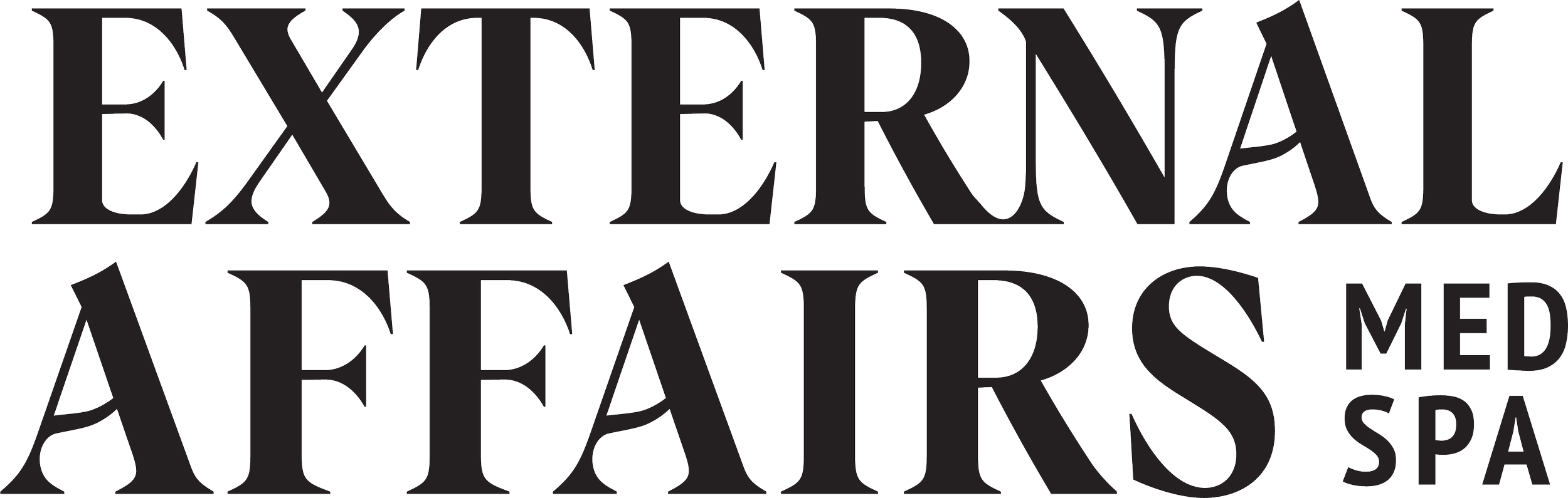 External Affairs Medical Spa logo
