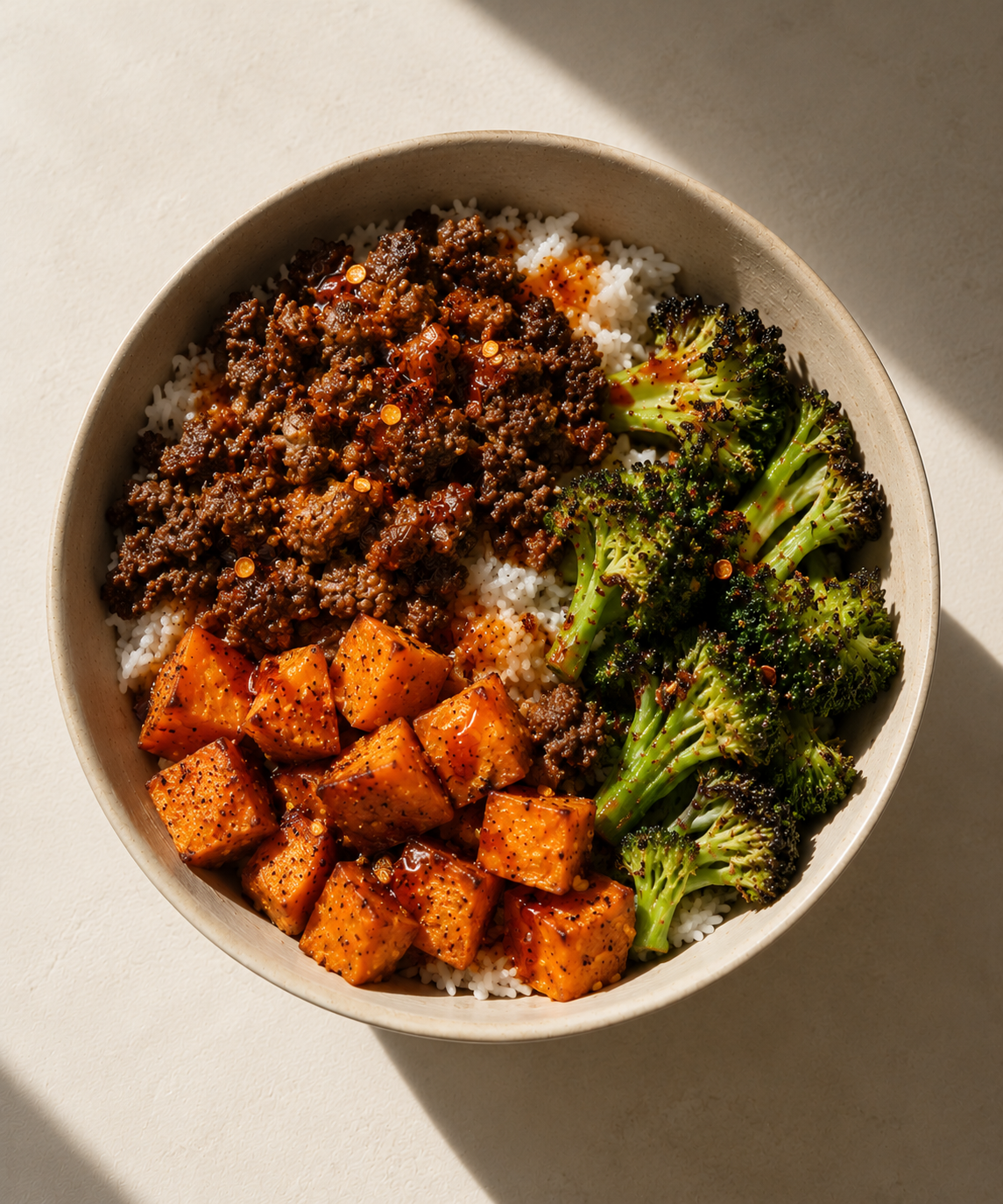 Hot Honey Sweet Potato Bowl