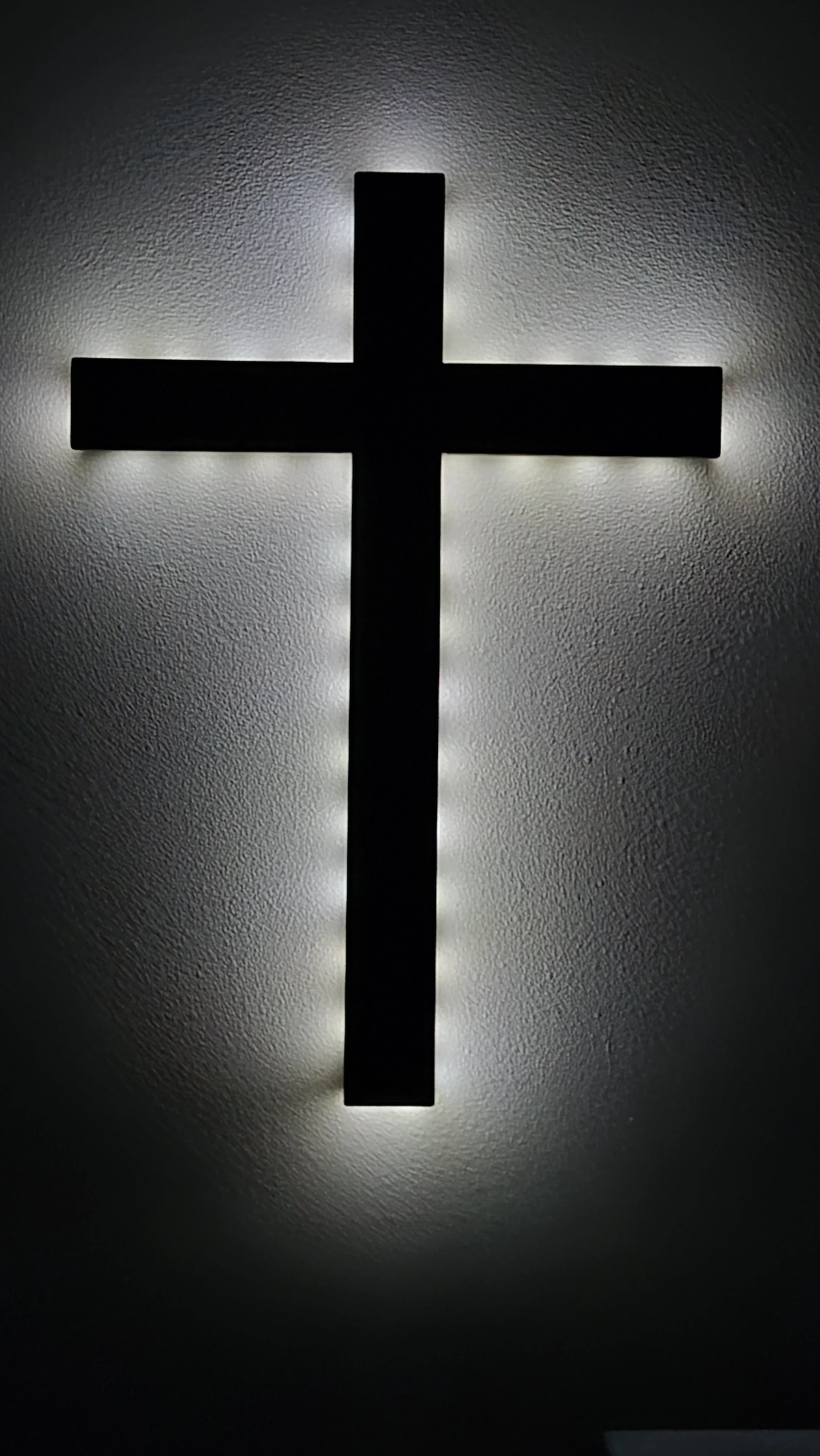 Wooden Back Light Cross - light-up