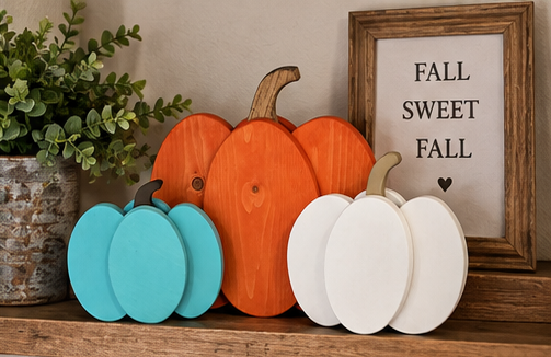 Wooden Pumpkins