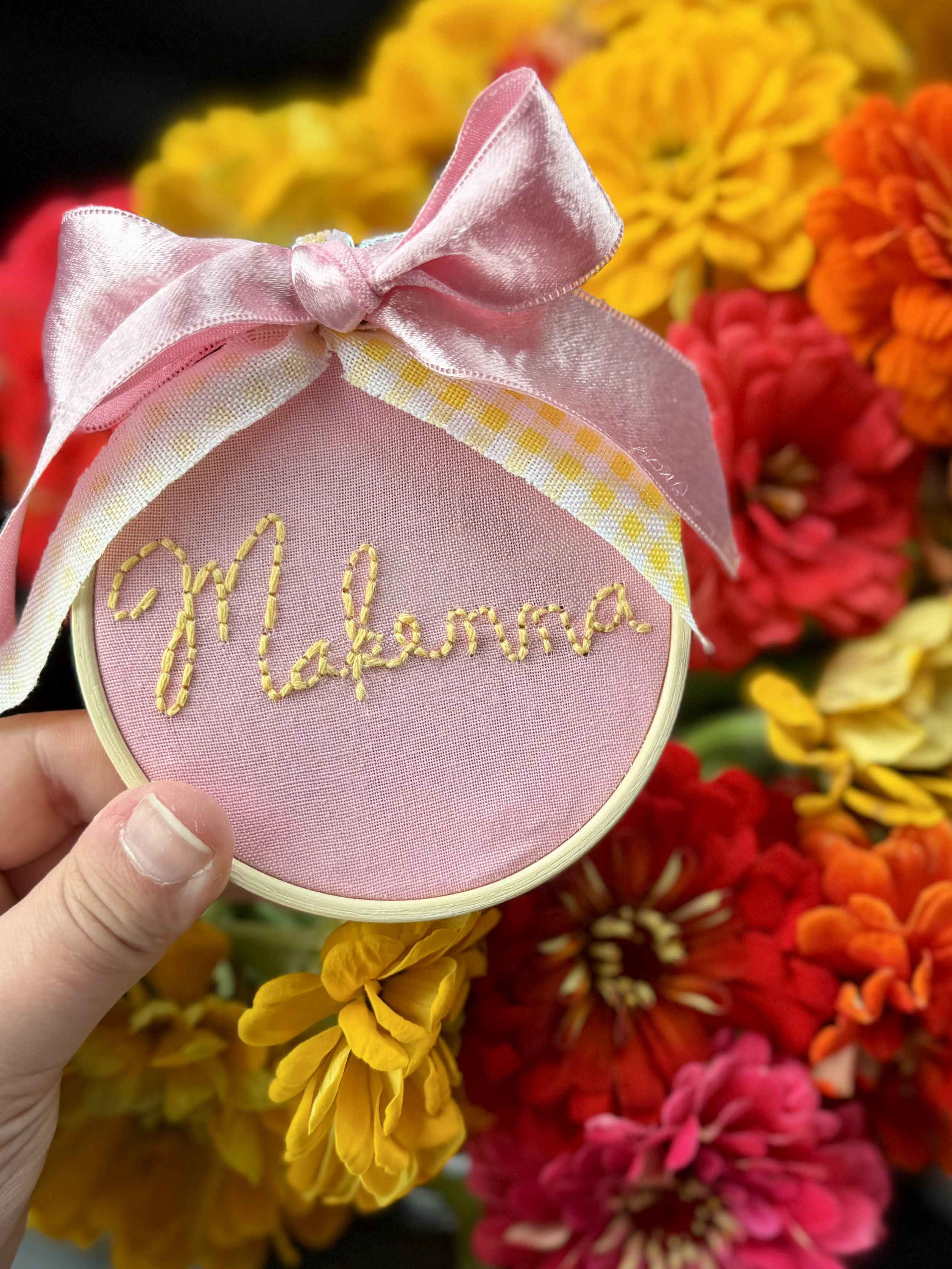 Custom 3" Hoop with Child's First Name