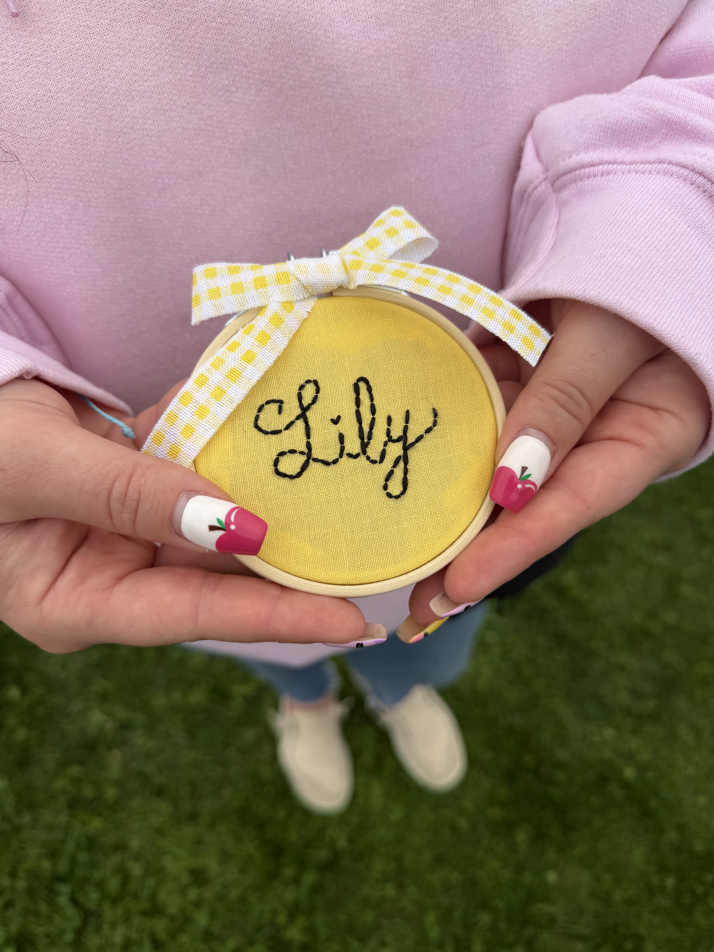 Custom 3" Hoop with Child's First Name