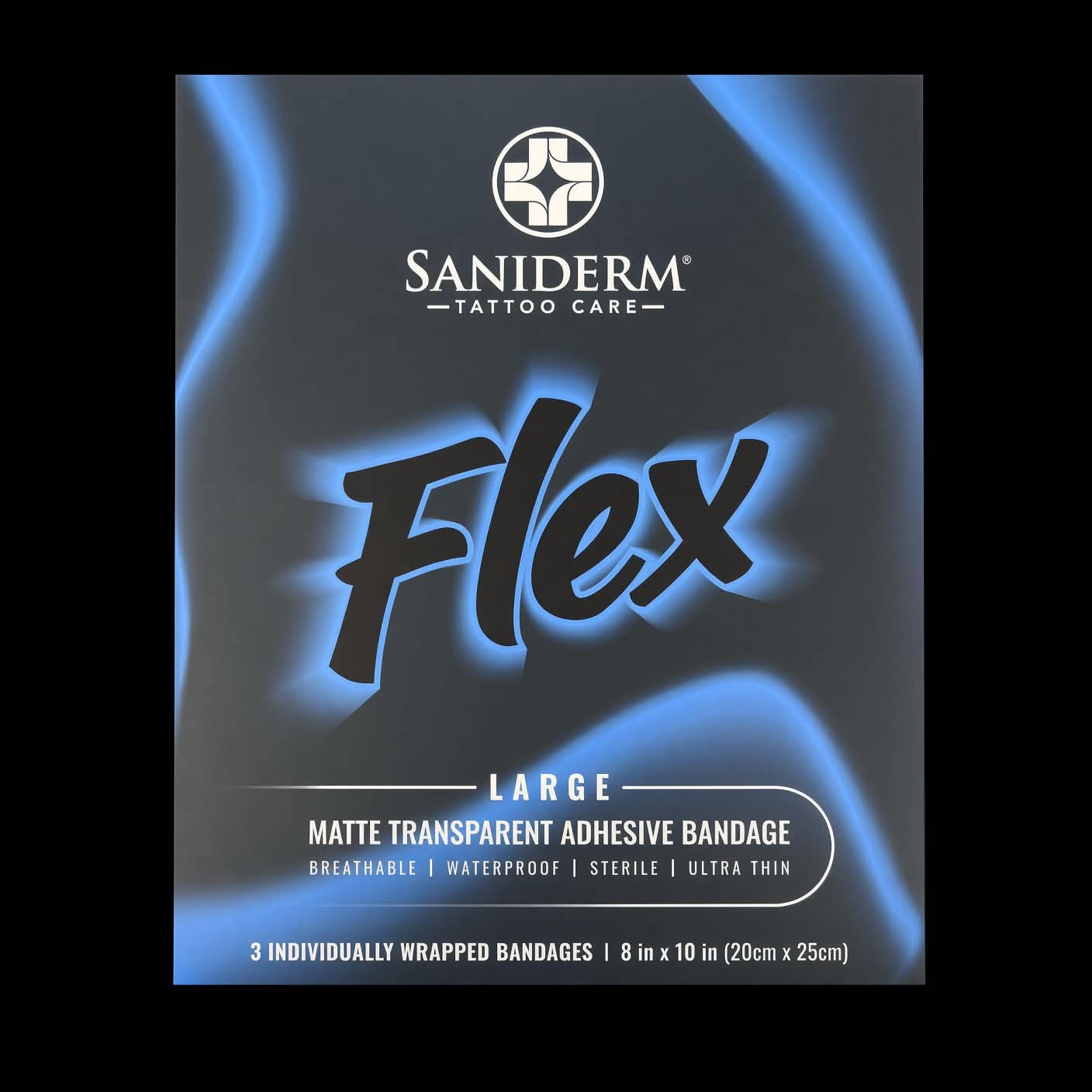 Saniderm Flex 3pk Tattoo Bandage - Large