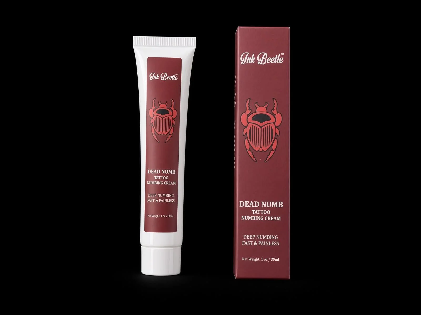 Ink Beetle Dead Numb Tattoo Numbing Cream 1 oz