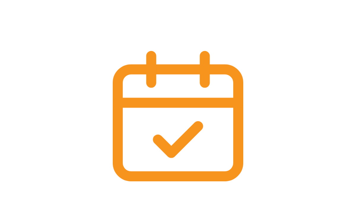 Calendar with checkmark icon