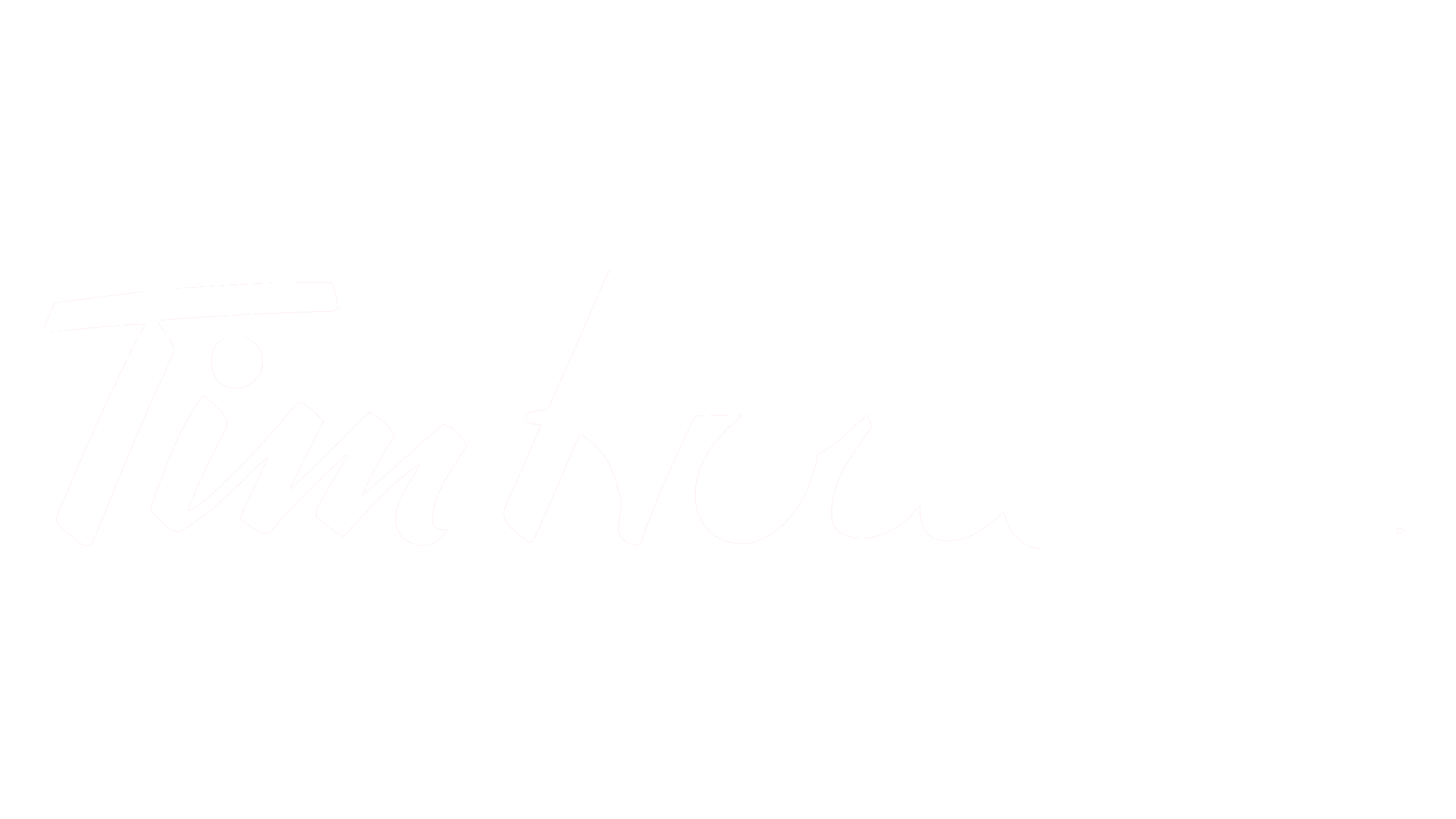 Tim Hortons logo in black and white with cursive font style.