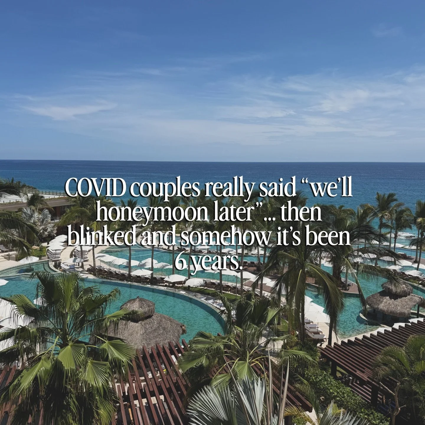 We really thought &ldquo;we&rsquo;ll honeymoon later&rdquo; meant like&hellip; a year. 😂

Then we had a baby. And another. And another. Careers got busier, life got fuller, and somehow 6 years went by.

This trip only happened because of my job, but