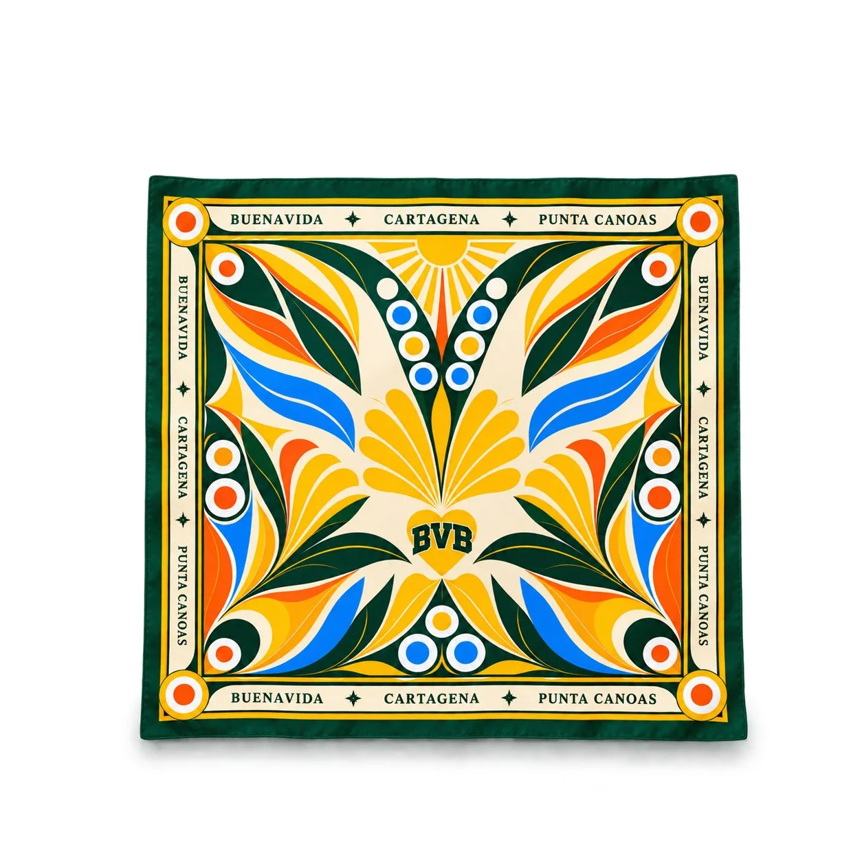 BVB CARTAGENA · PUNTA CANOAS SILK SCARF — BUENAVIDA BEACH 2027