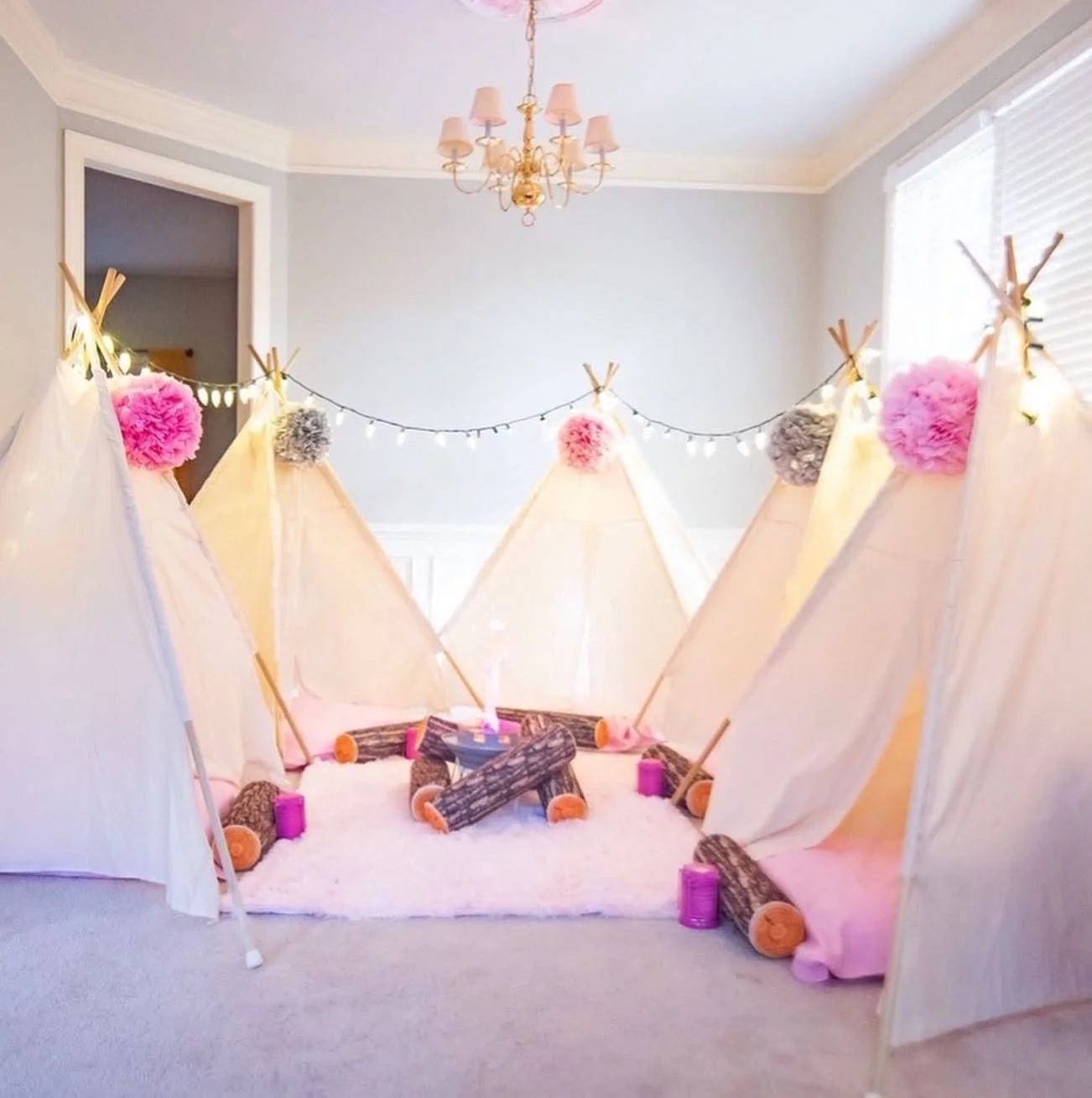 Happy Camper glamping setup