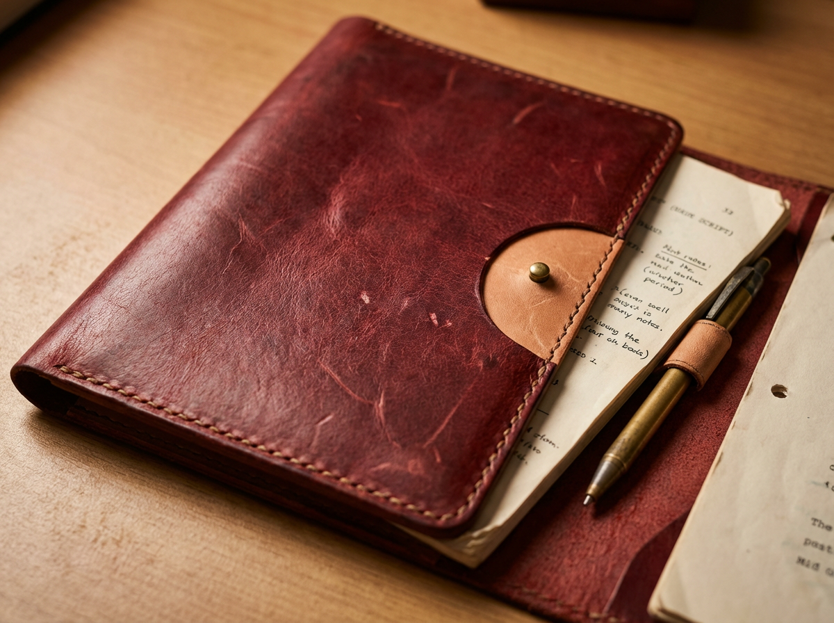 Leather Script Cover