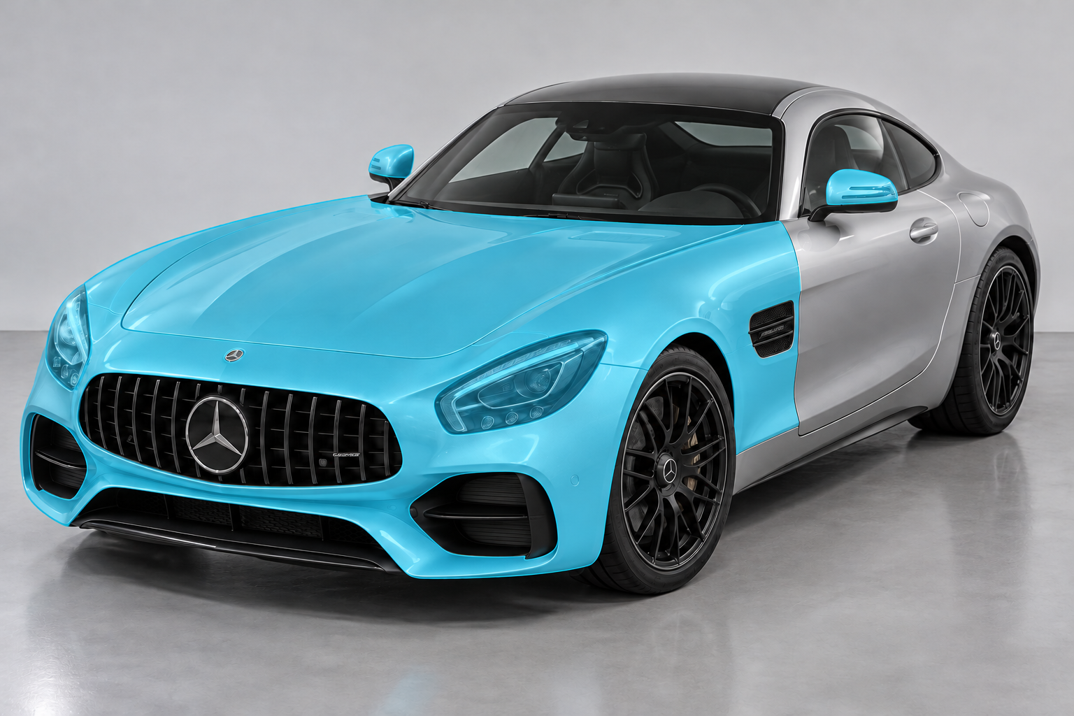 Mercedes met PPF-lakbescherming op de voorkant