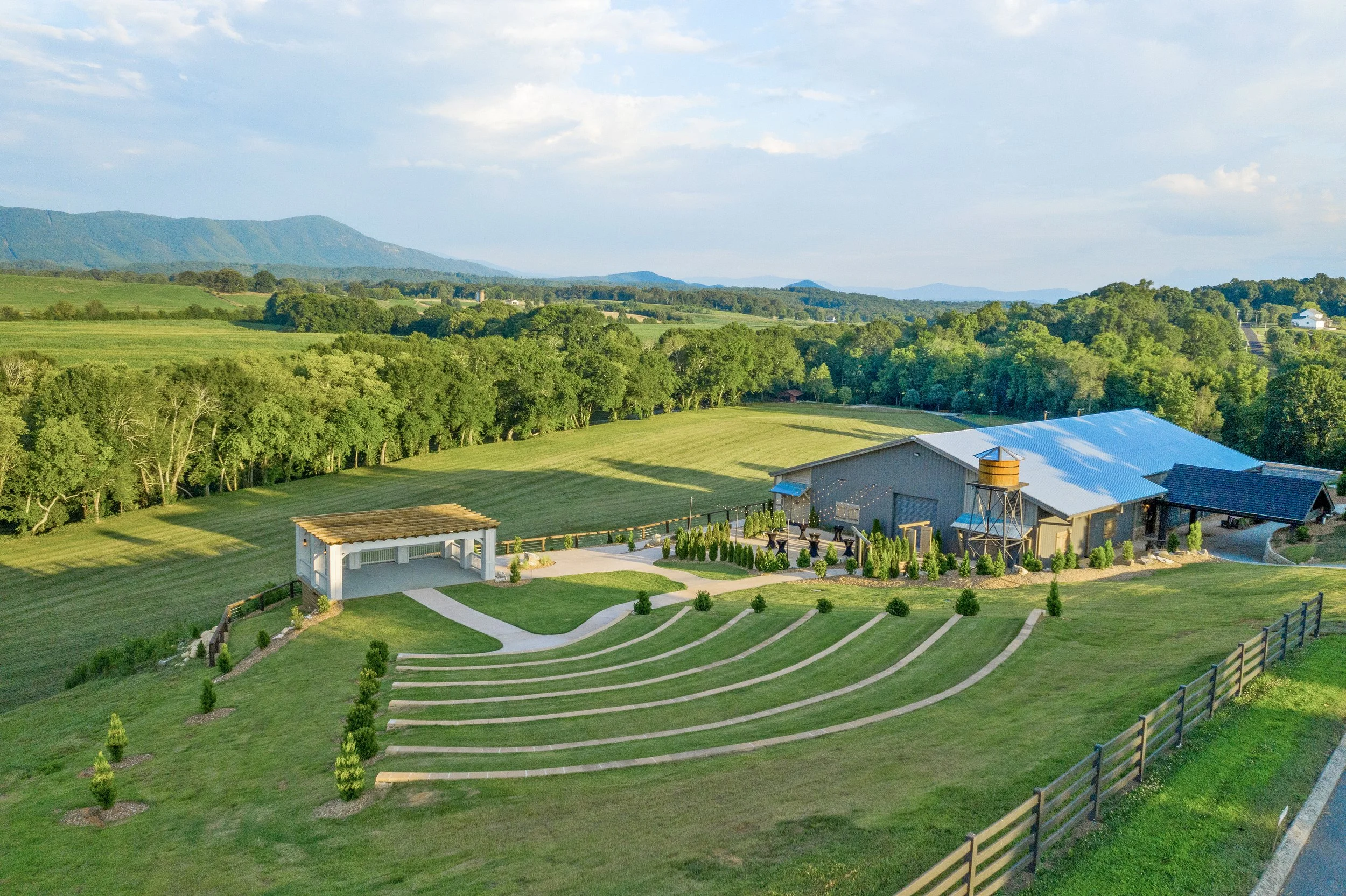 Private Riverfront Amphitheater for Musicians at Ocoee River Estate in Tennessee
