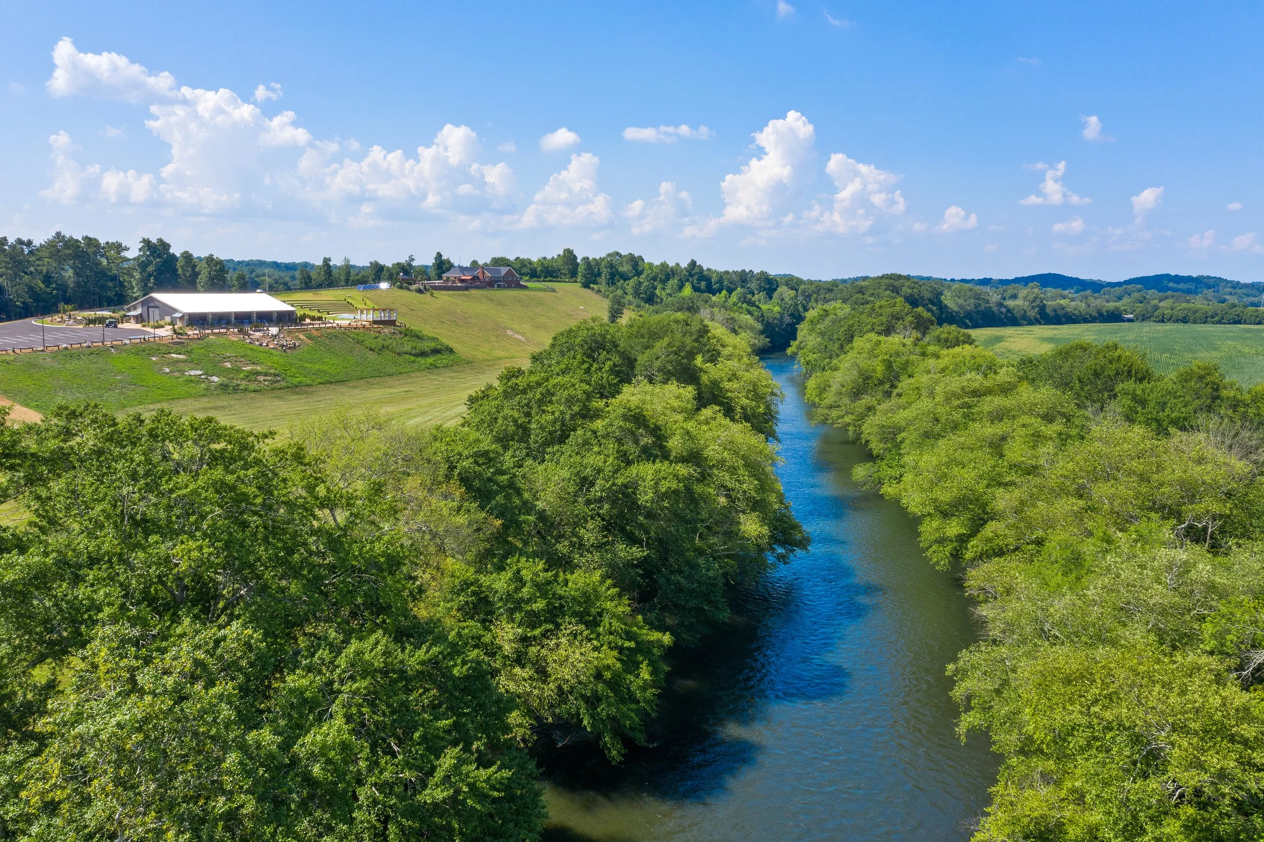 The Ocoee River Estate features 2,000 feet of river frontage