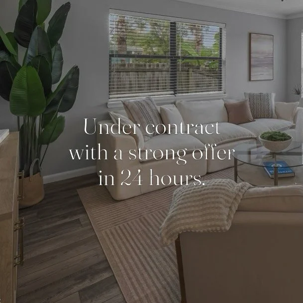 Killer location, knowledgeable agent + perfect price 🤝 thoughtful, tailored staging = pending deal in a day for this beach bungalow
