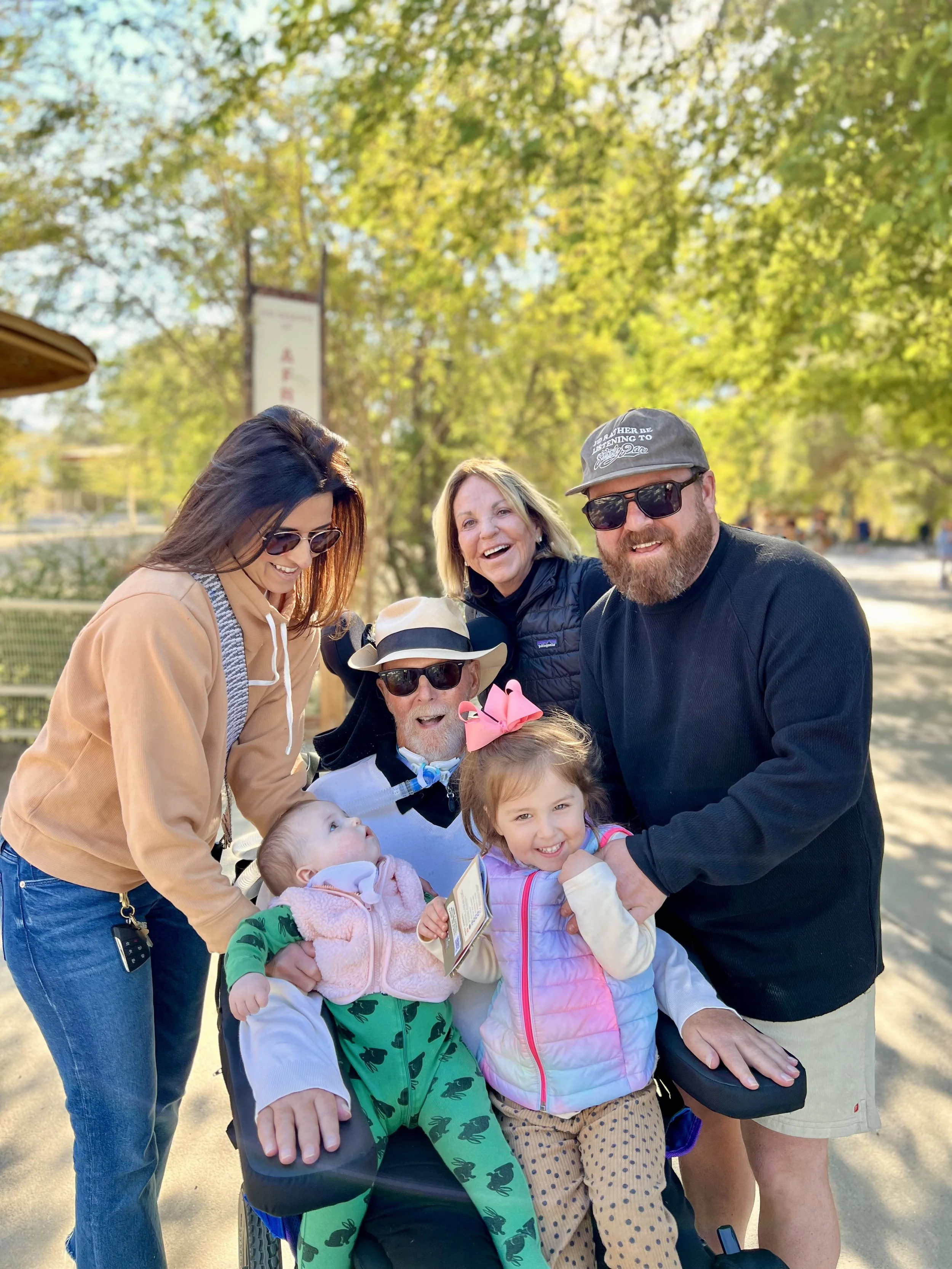 At the Zoo in Palm Desert with his Granddaughters Joss and Deacon.jpeg