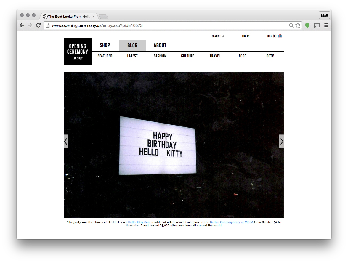 Opening Ceremony – Editorial Contributor