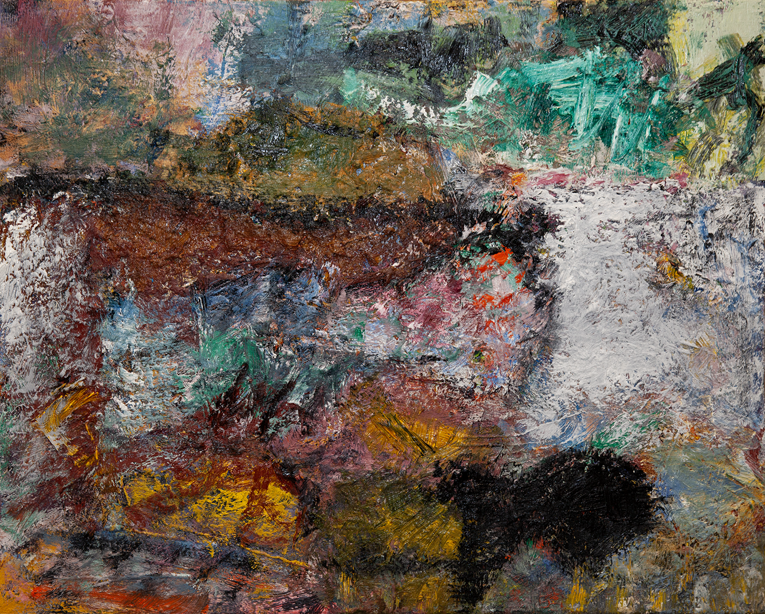 Horizon, 2023-24. Oil on canvas, 60 x 48cm (private collection)