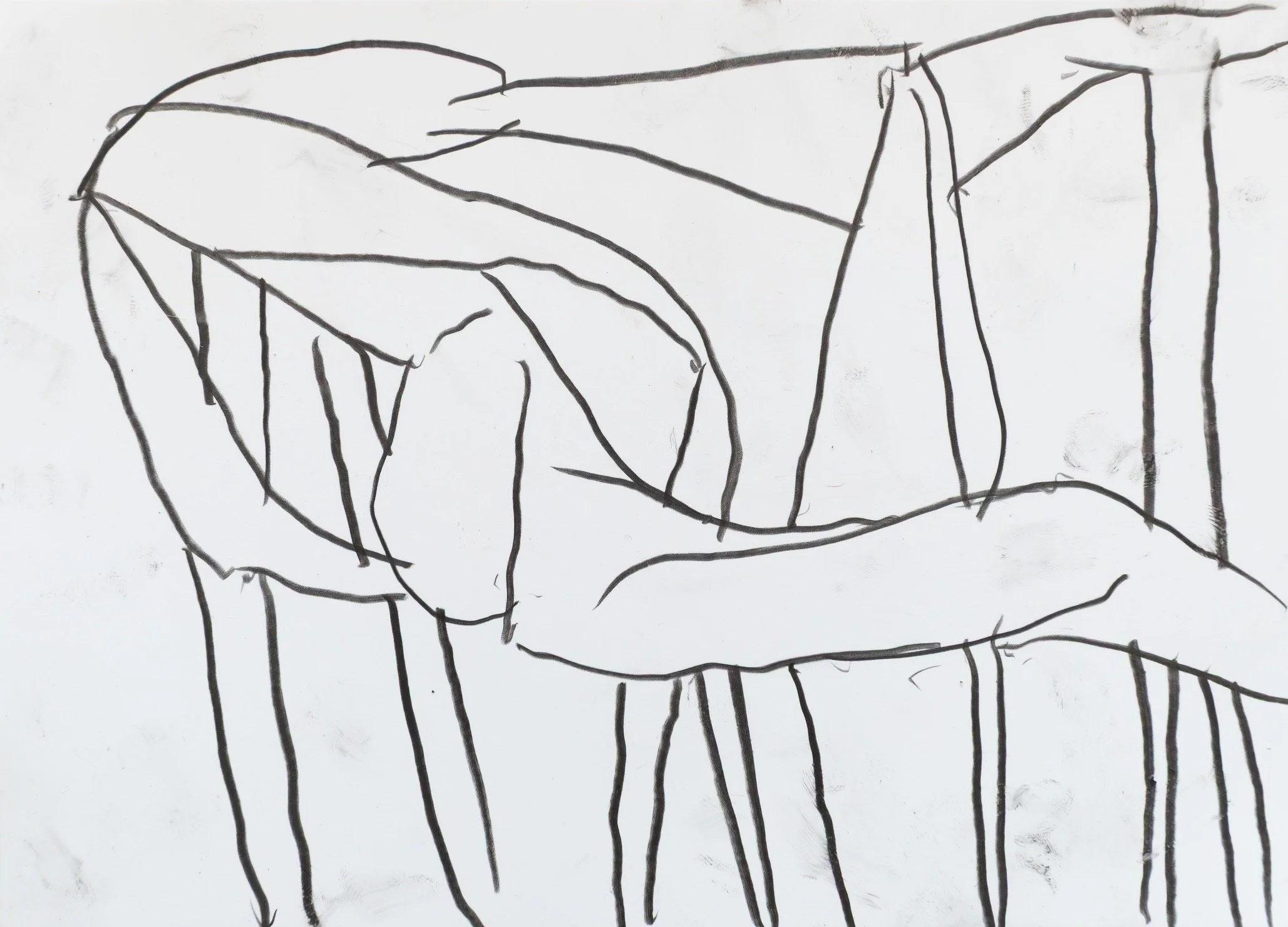 Small Drawing, 2026. Graphite on yupo paper, 12 x 17cm