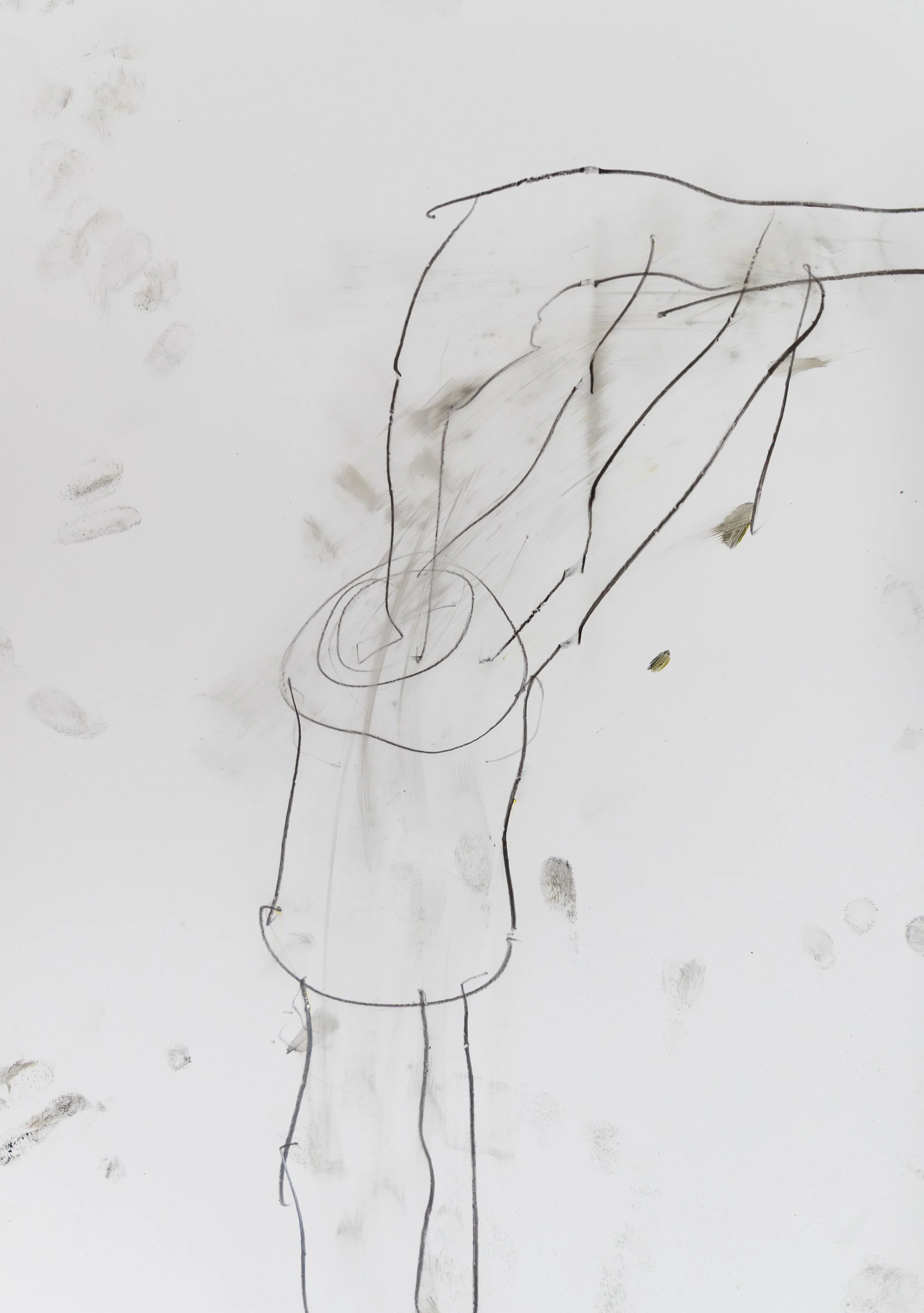 Weapons, 2026. Graphite on yupo paper, A3 (private collection)