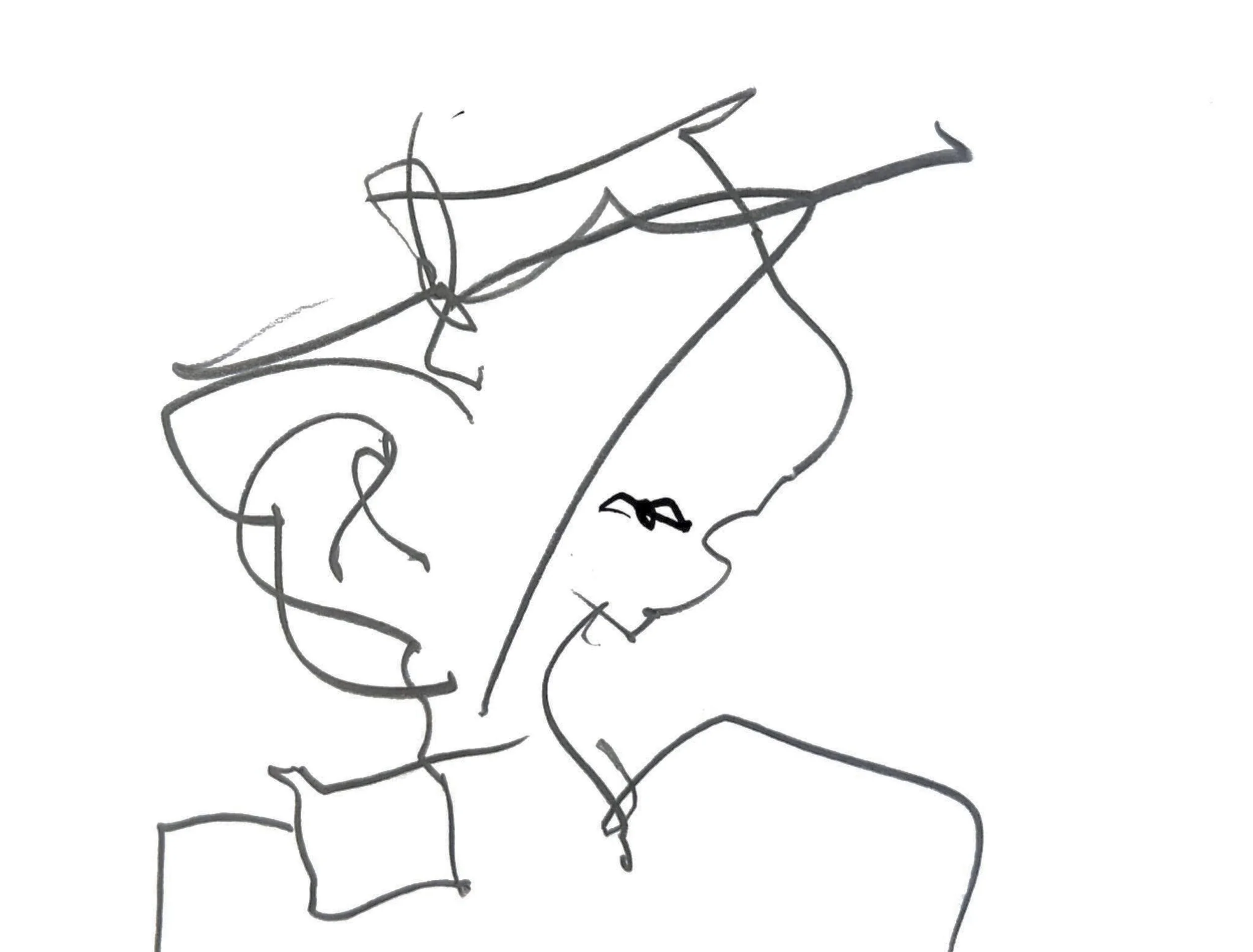 Untitled (PH4), 2025. Graphite on paper, A5 