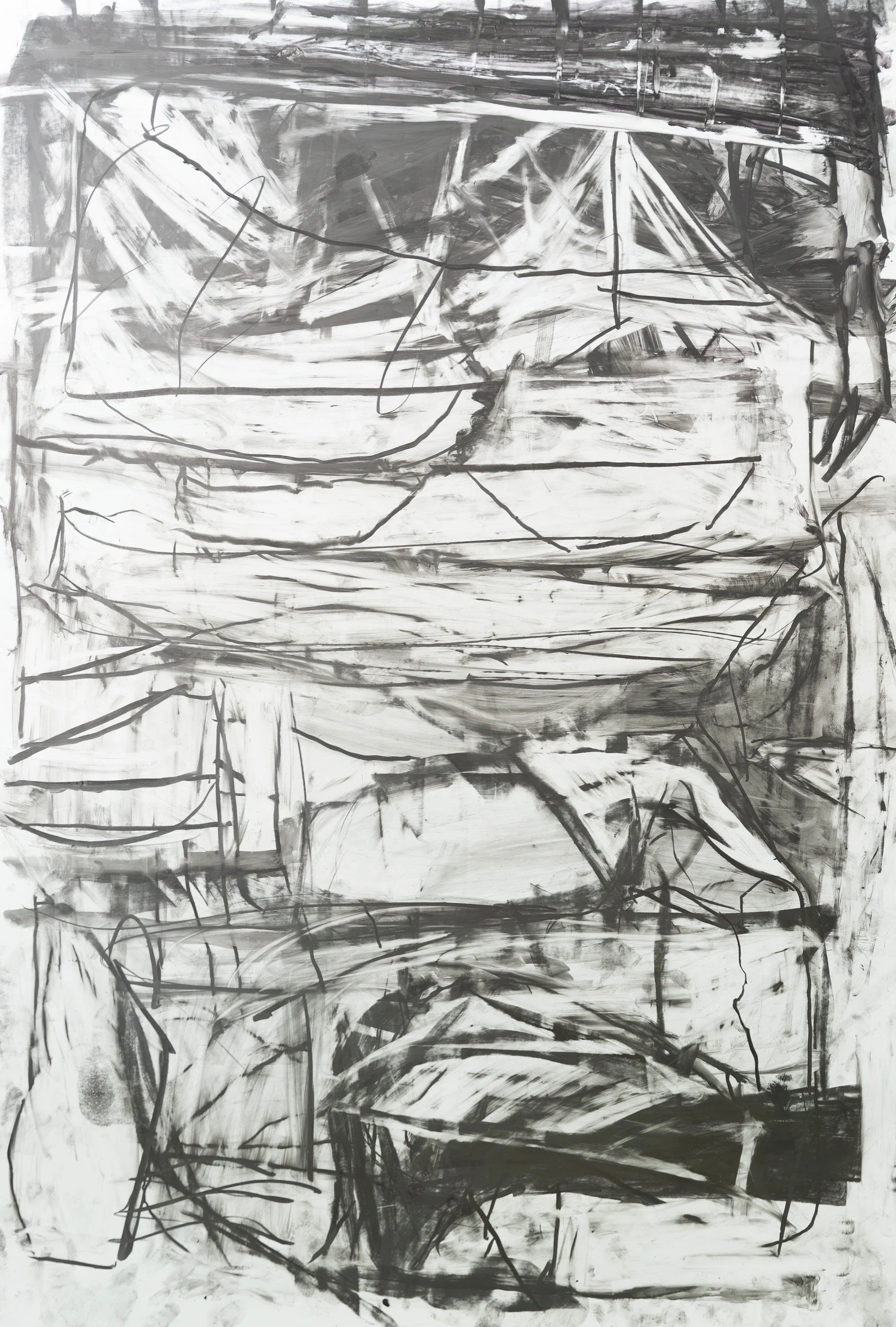 Maritime, 2026. Graphite and water soluble graphite on yupo paper, 93 x 63cm
