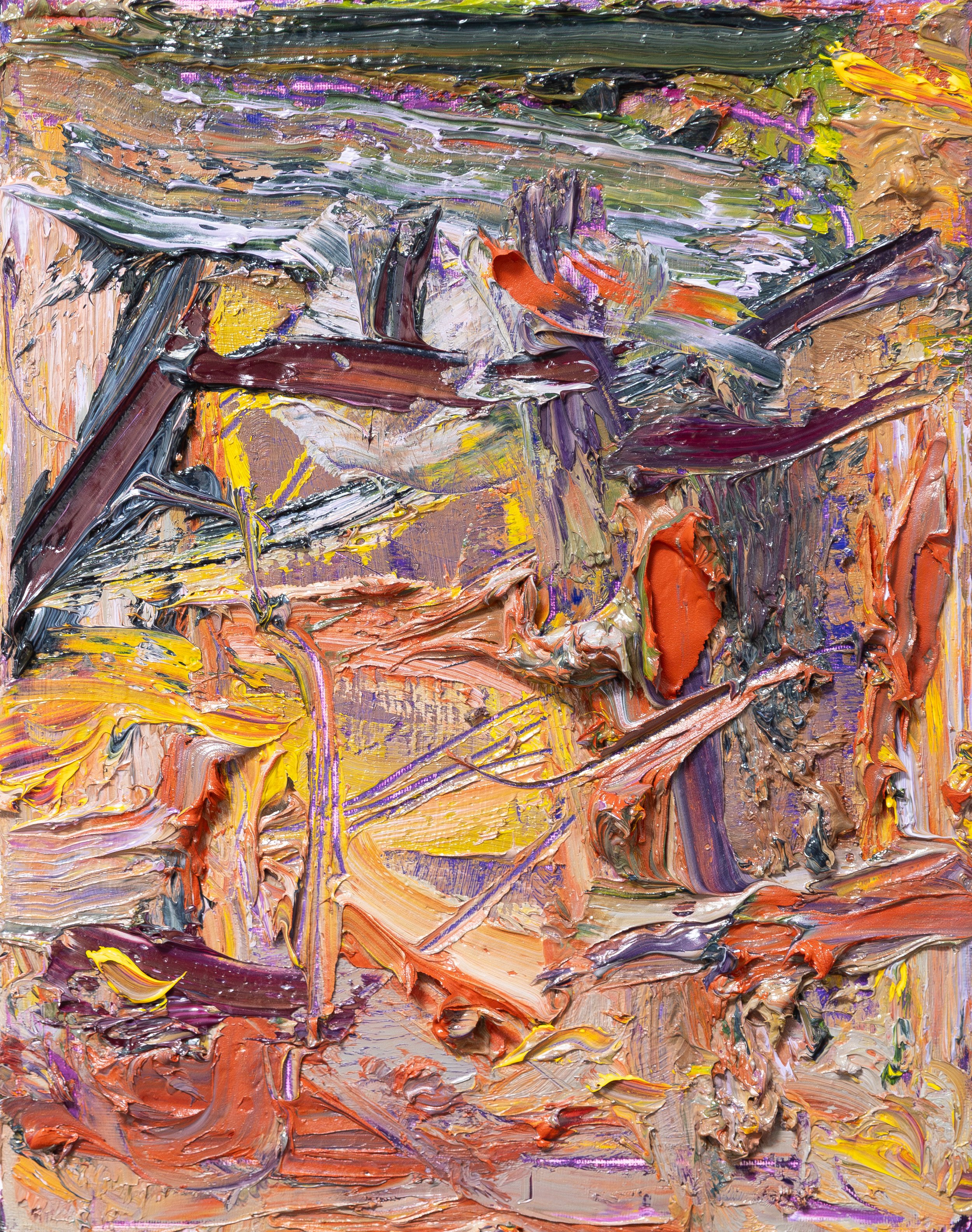 Venus and Mars corner, 2026. Oil on canvas, 35 x 22cm (private collection)