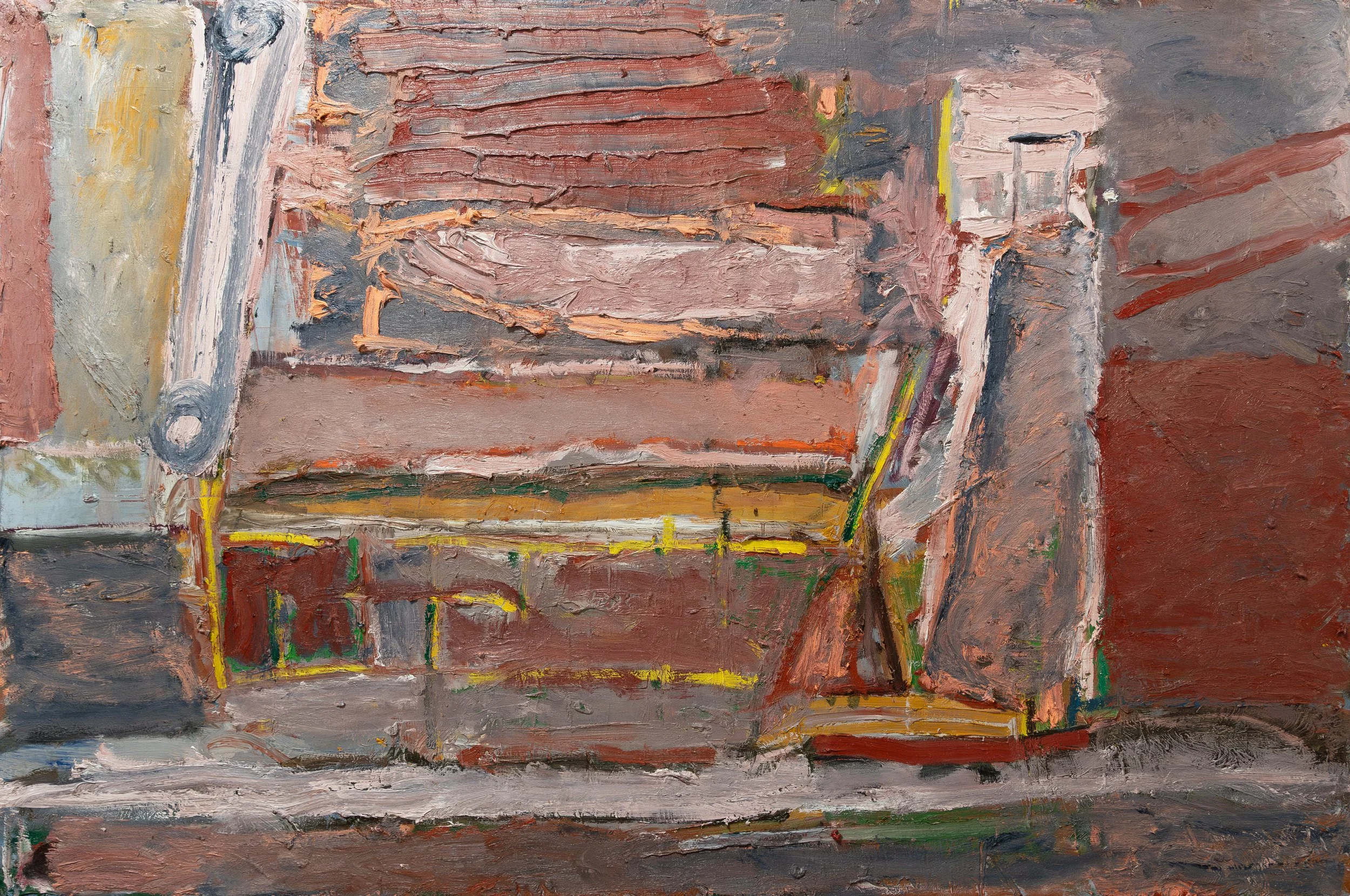Pylons, 2026. Oil on canvas, 121 x 182cm