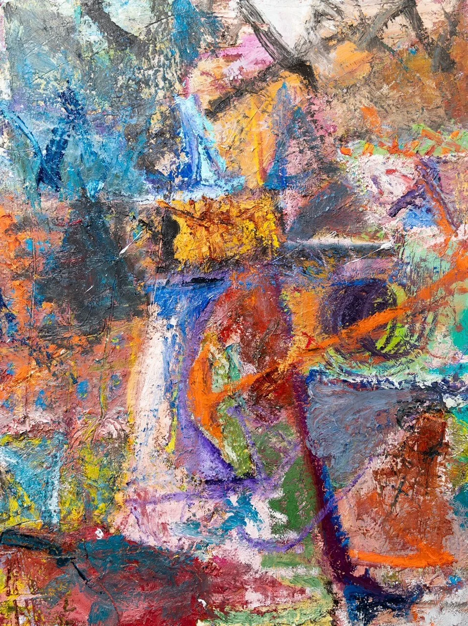 Tommy A who calls himself Footy, 2023-25. Oil and wax on canvas, 121 x 91cm (private collection)