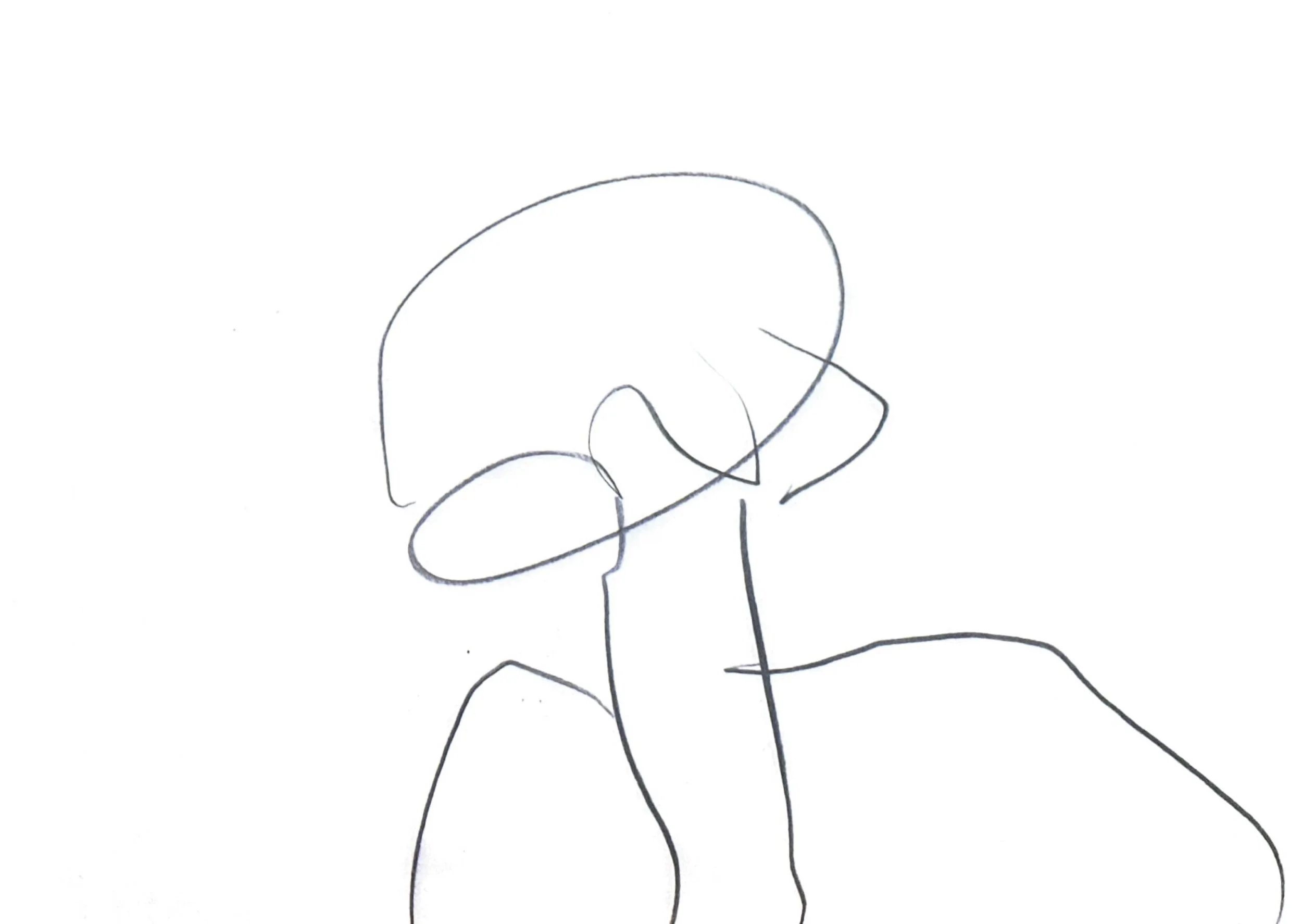 Untitled (PH1), 2025. Graphite on paper, A5 