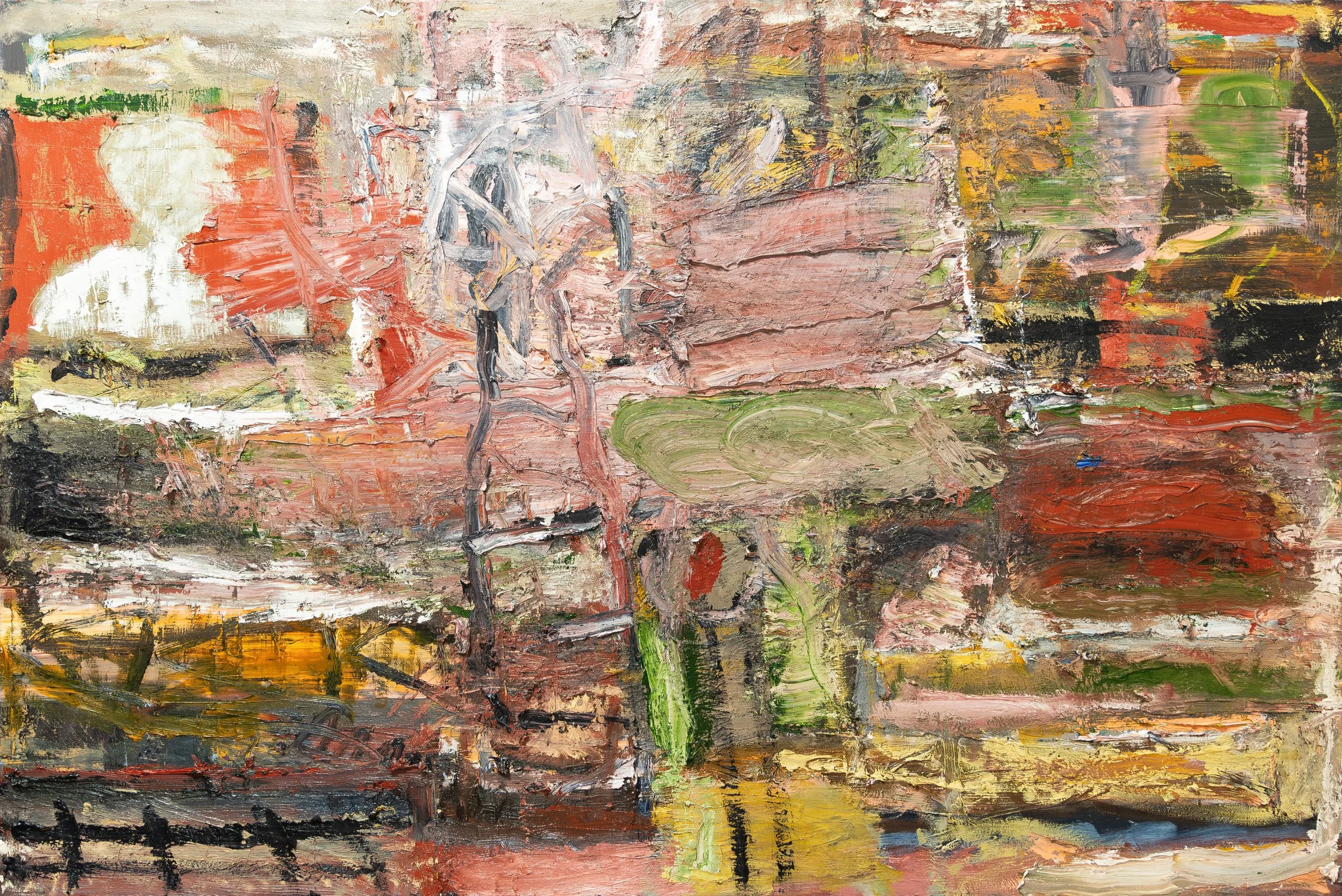 Platform, 2026. Oil on canvas, 121 x 182cm