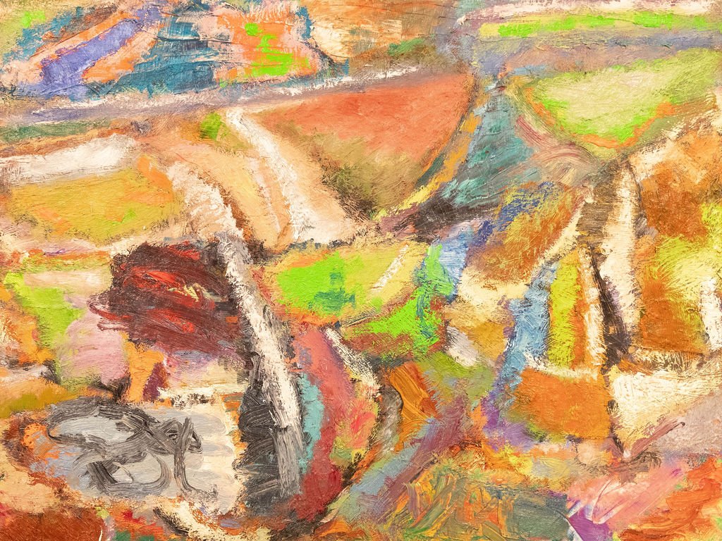 Headlights, 2023. Oil on canvas, 91 x 121cm (private collection)