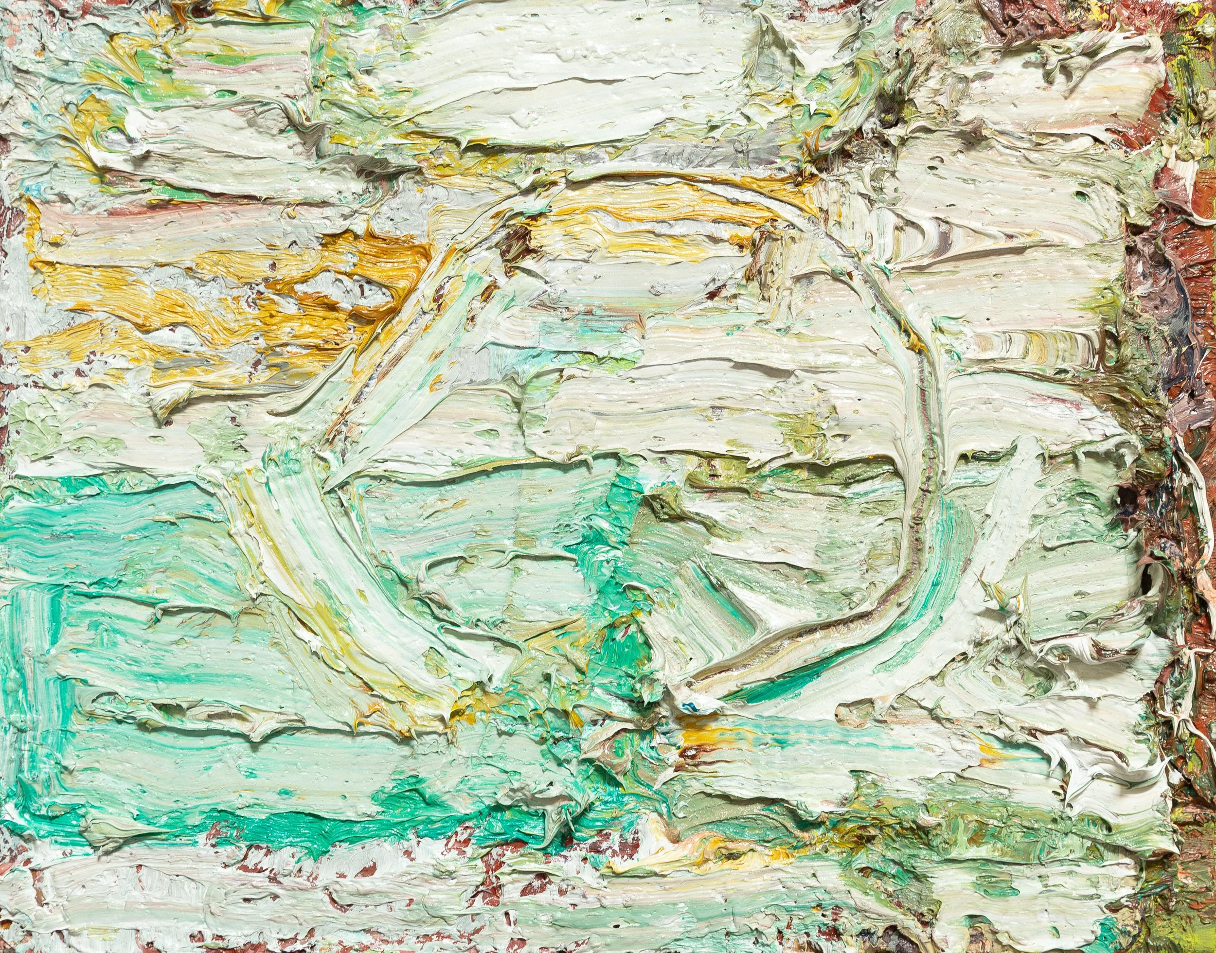 Small Painting with Circle, 2026. Oil on canvas 35 x 22cm (private collection)