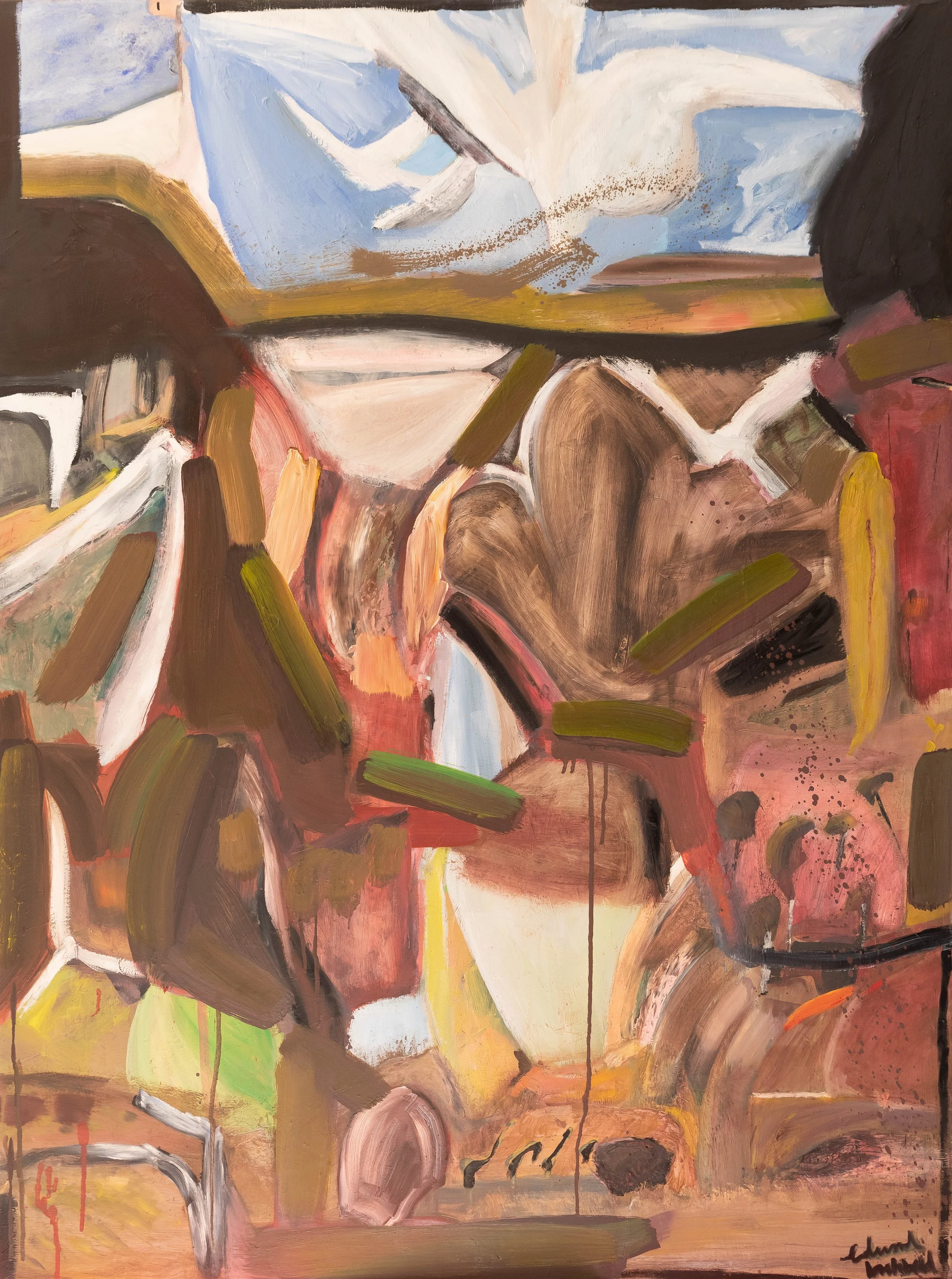 Postcard for Bec, 2021. Oil on canvas, 121 x 91cm  (private collection)