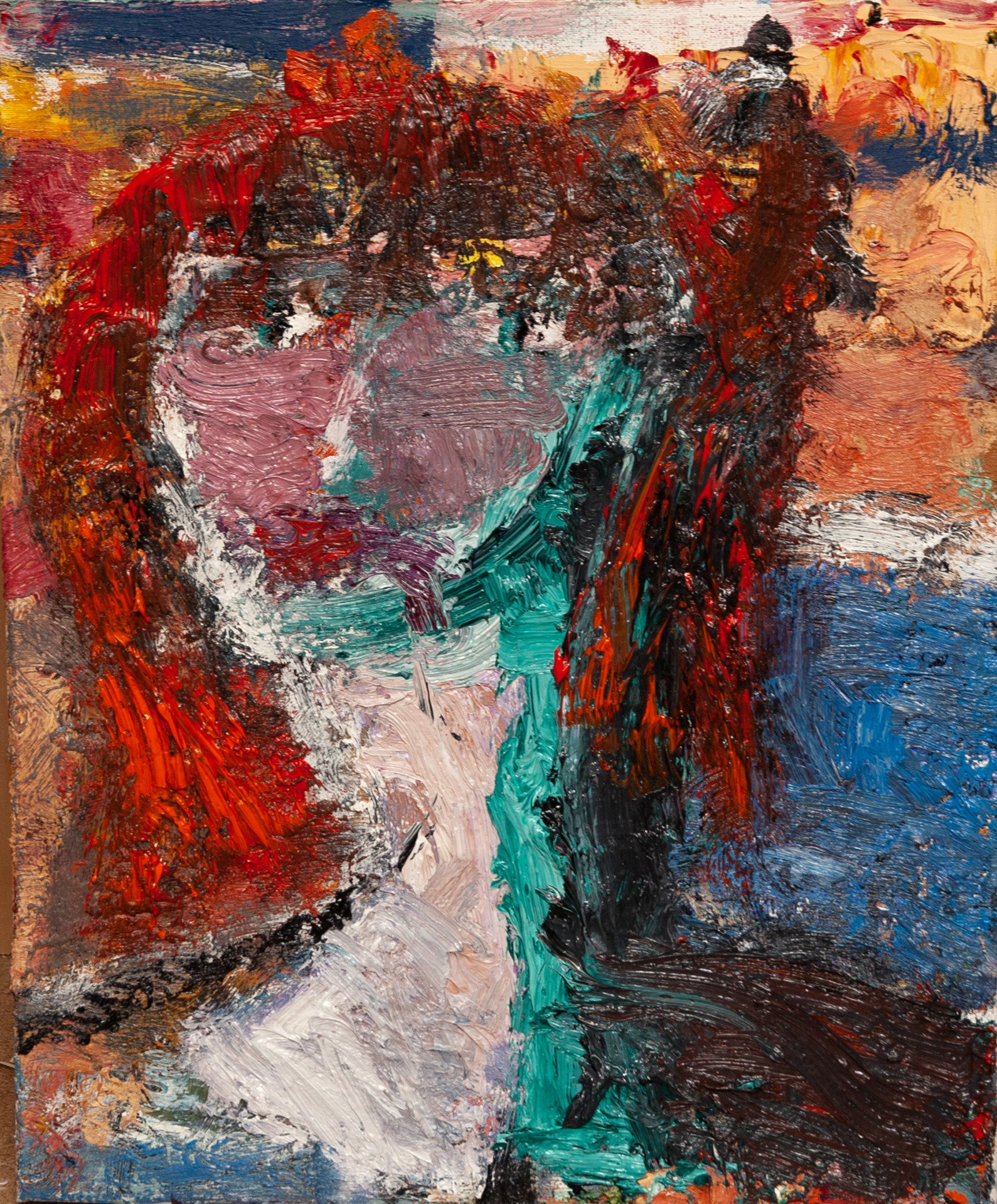 Public, 2024-25. Oil on canvas, 50 x 40cm (private collection)