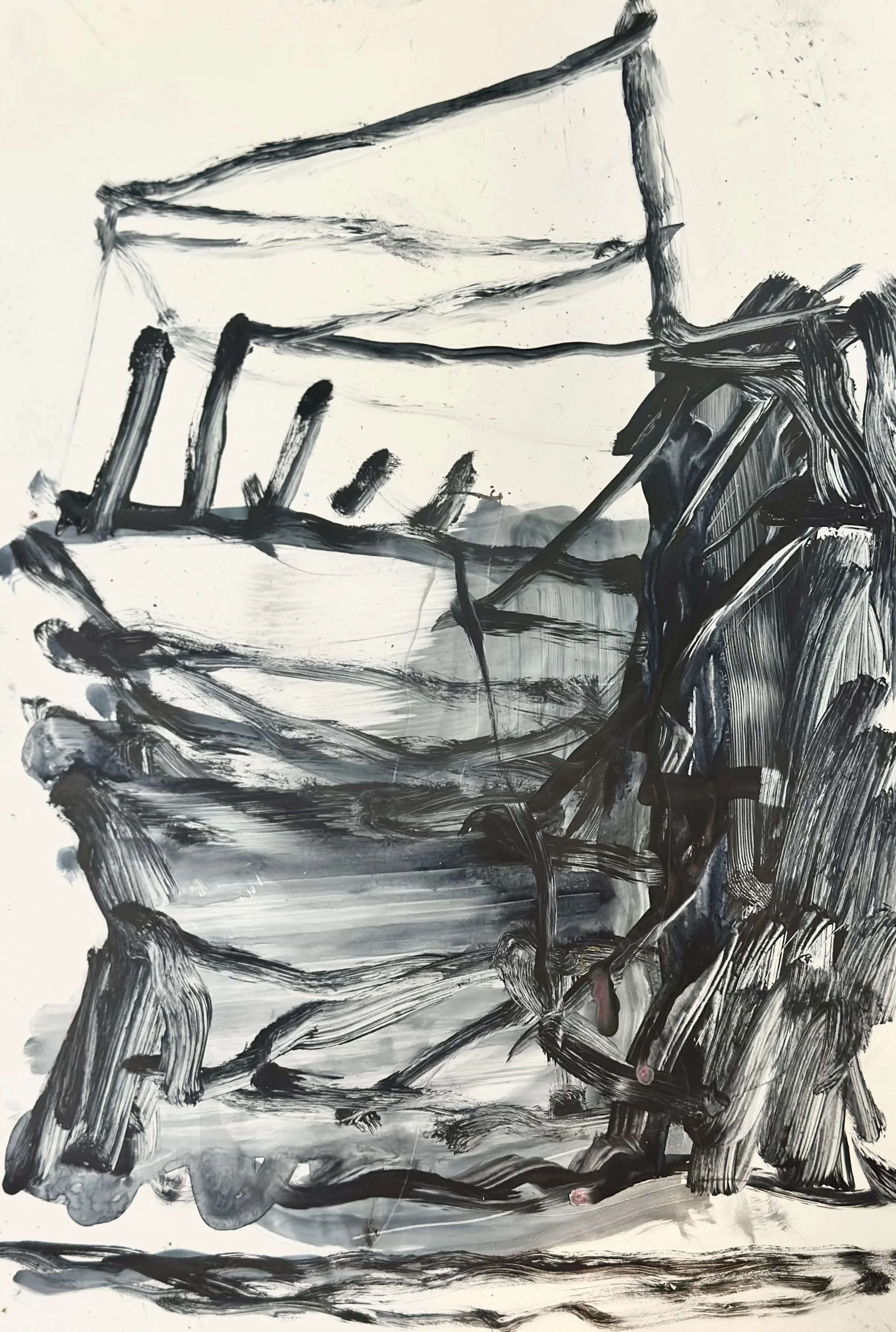 Untitled Watercolour, 2026. Watercolour on yupo paper, A4