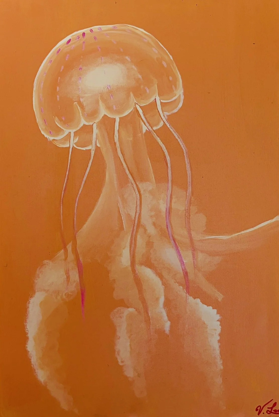 Méduse|
30 x 20 pouces|
Acrylique sur toile|
2021|
Disponible