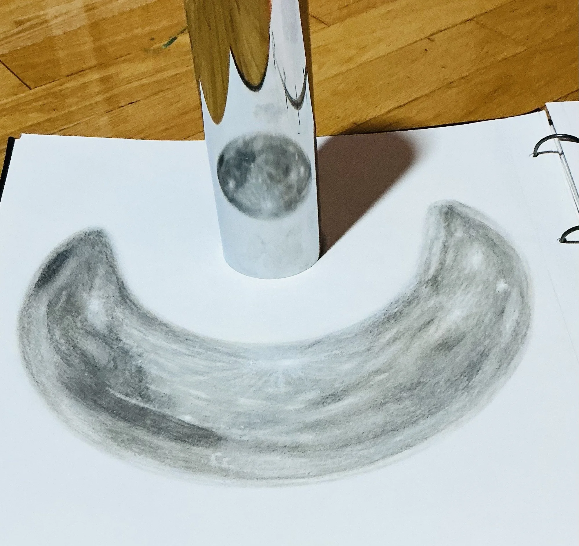 Livre d'artiste sur le temps|
18 x 18 pouces|
Crayons de bois|
2006|
Collection privée